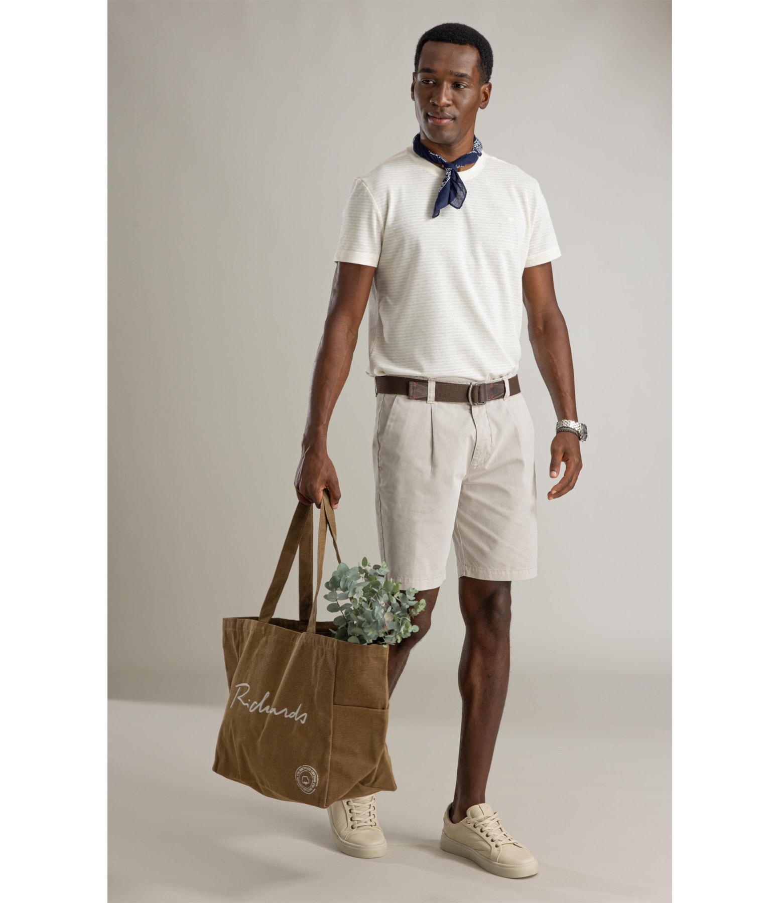 T-Shirt Linen Malha Aura Natural