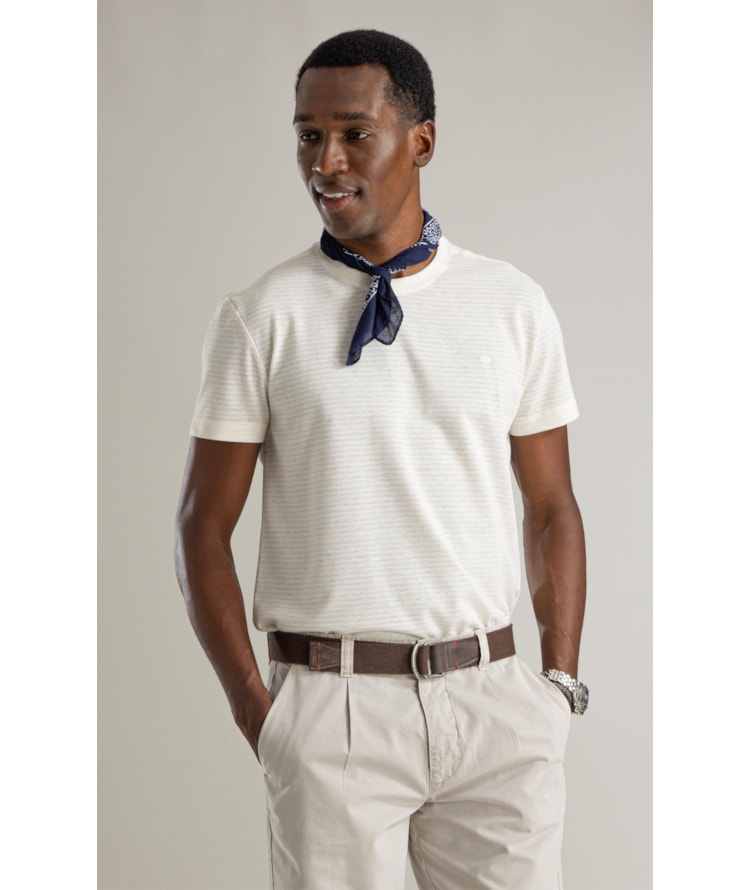 T-Shirt Linen Malha Aura Natural