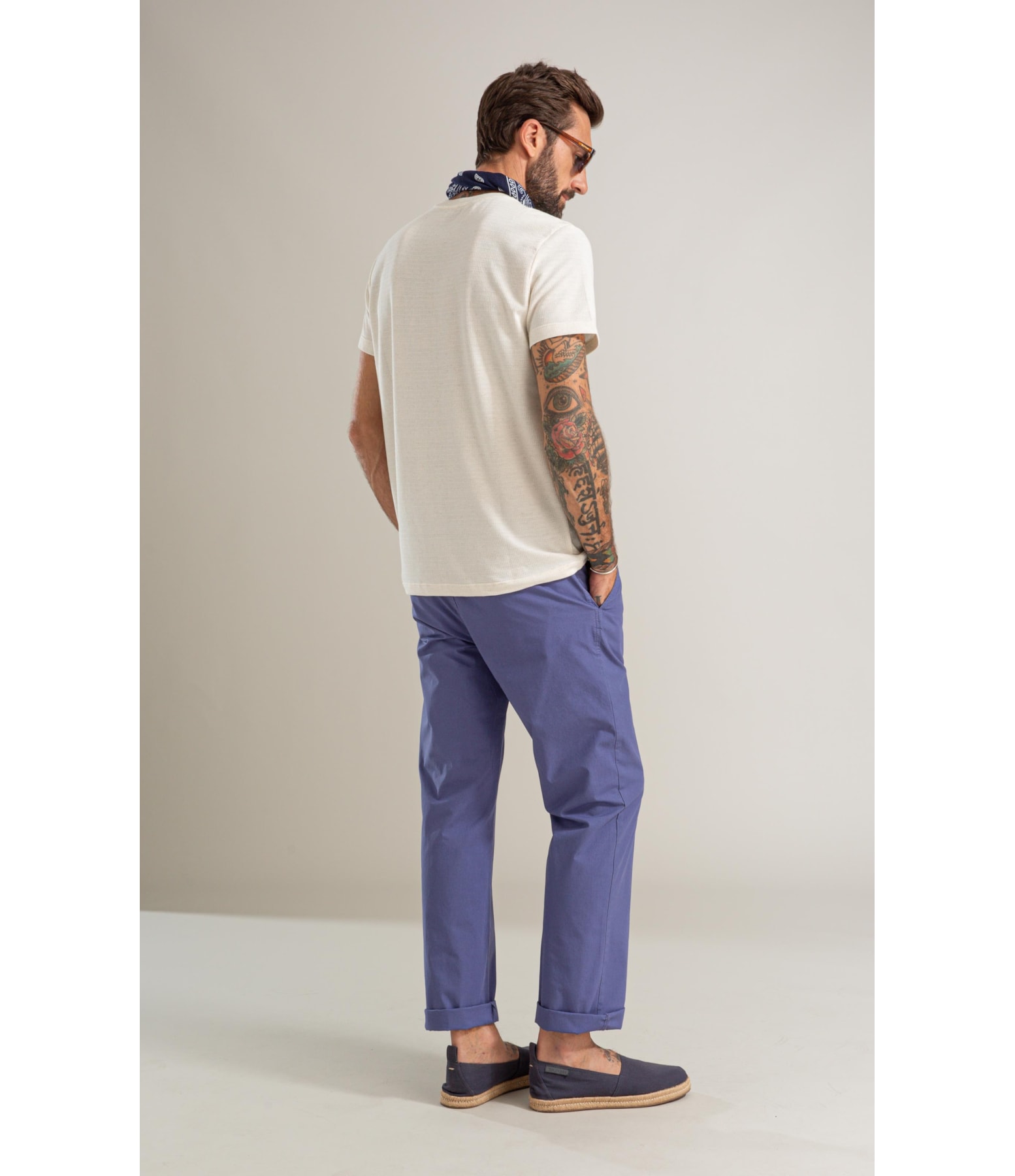 T-Shirt Linen Malha Gales Mc Bf Natural