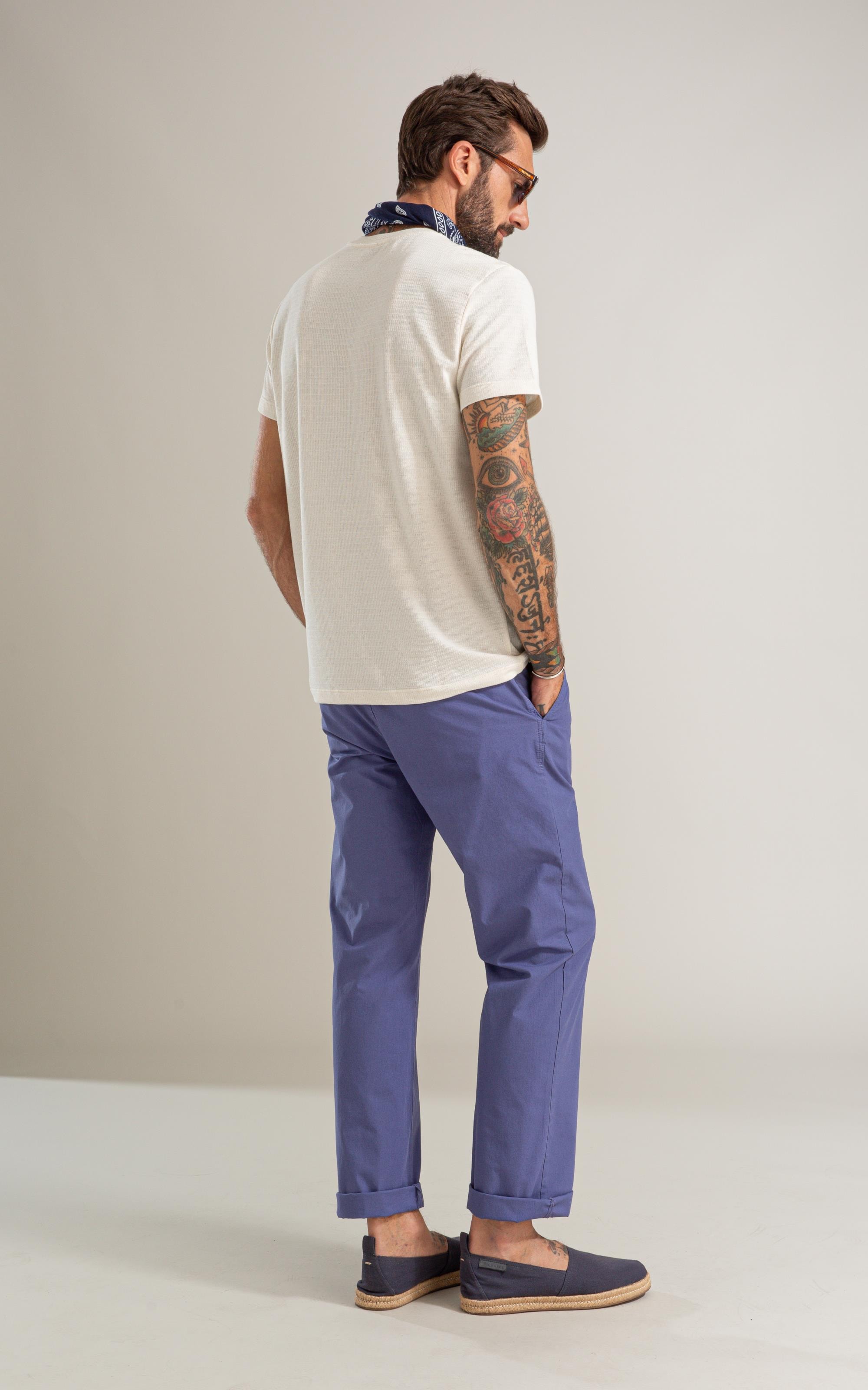 T-Shirt Linen Malha Gales Mc Bf Natural