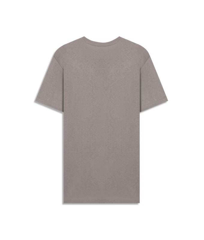 T-Shirt Linen New Basic Fit Cinza