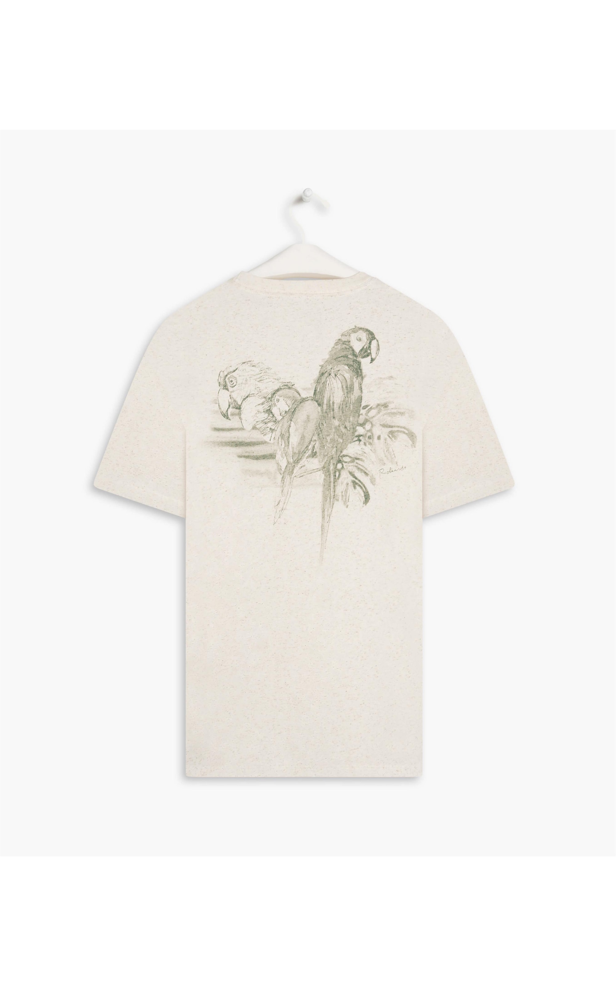 T-Shirt Linho  Araras Costas Natural