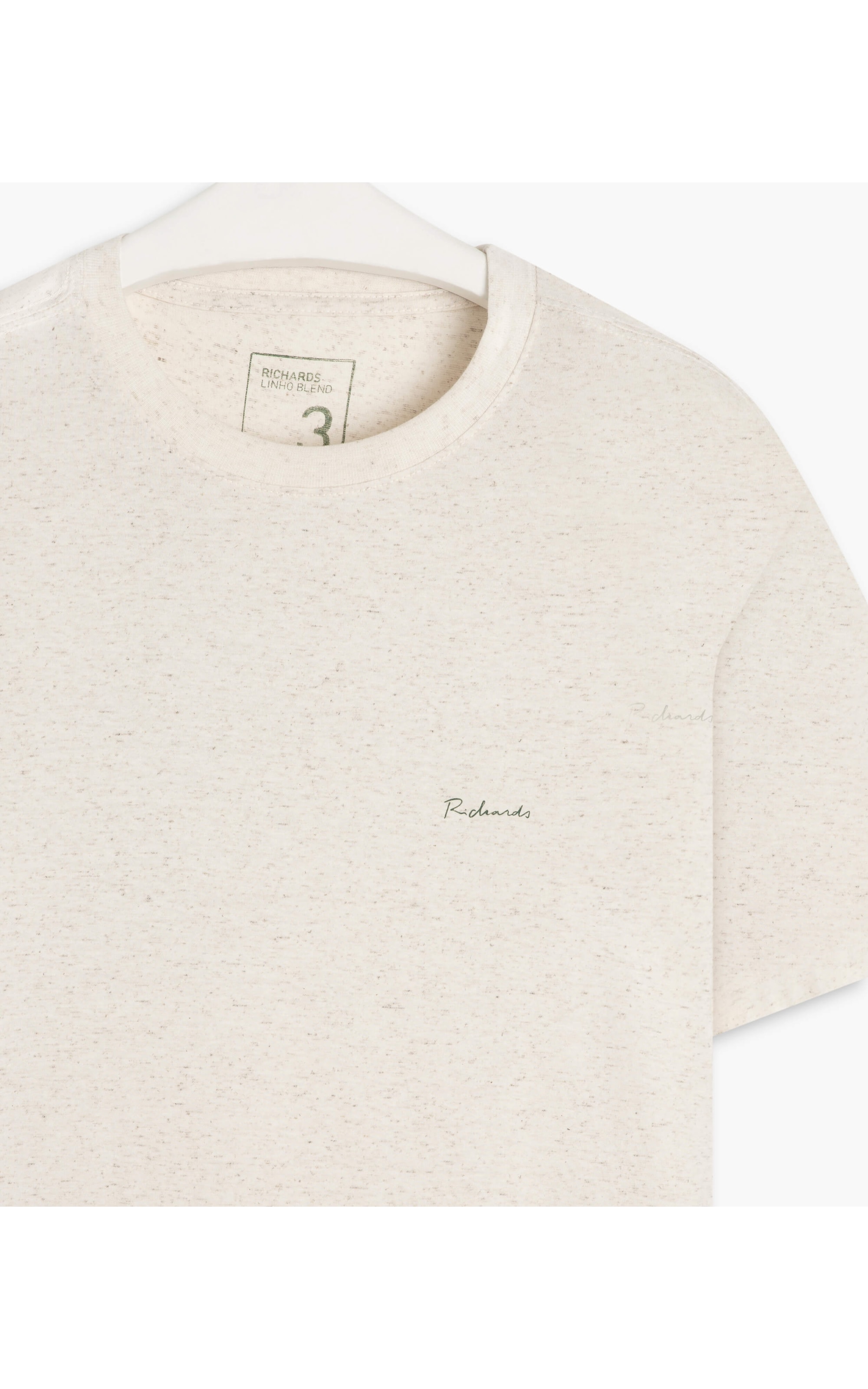T-Shirt Linho  Araras Costas Natural