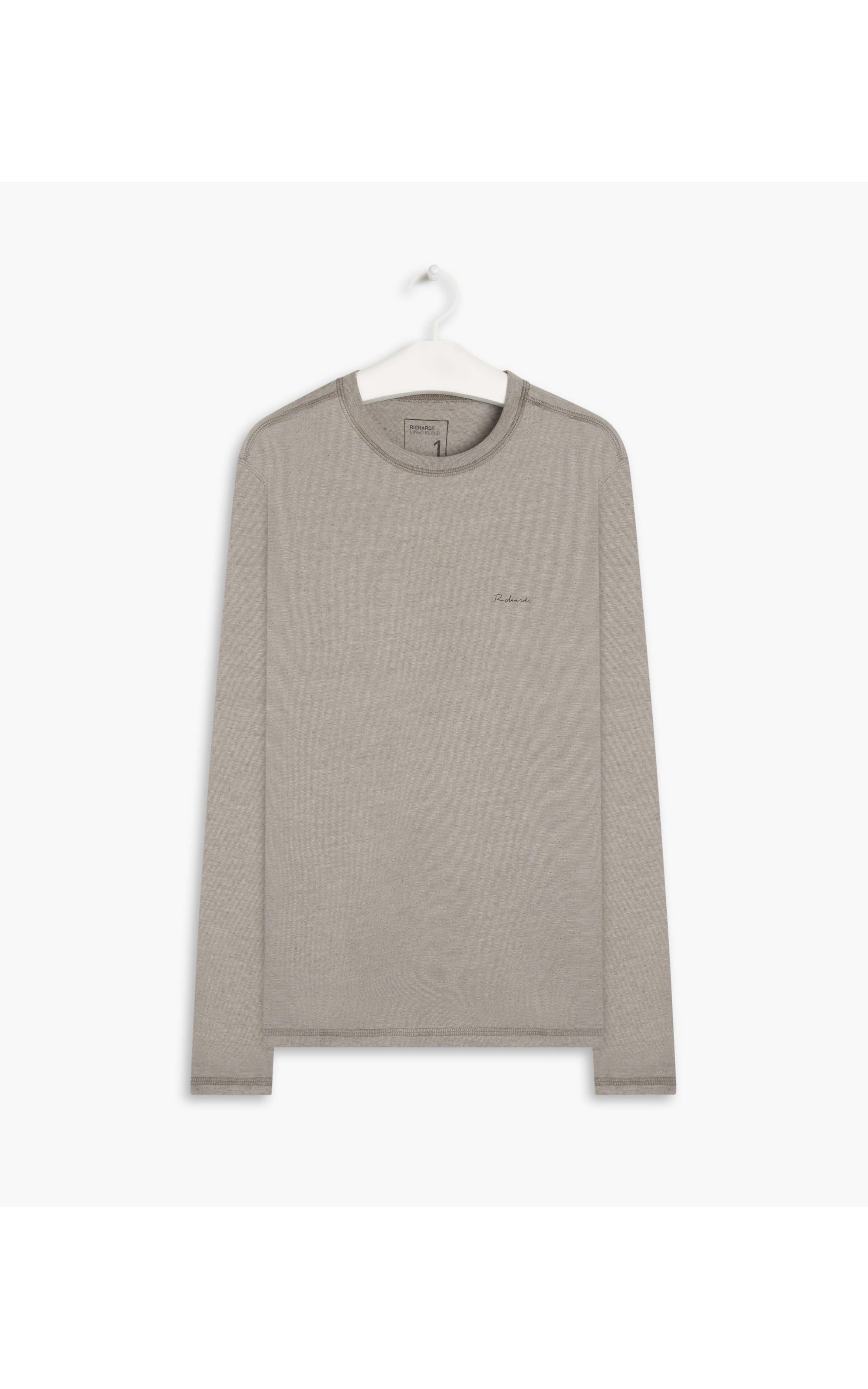 T-Shirt Linho  Basic Ml Chumbo