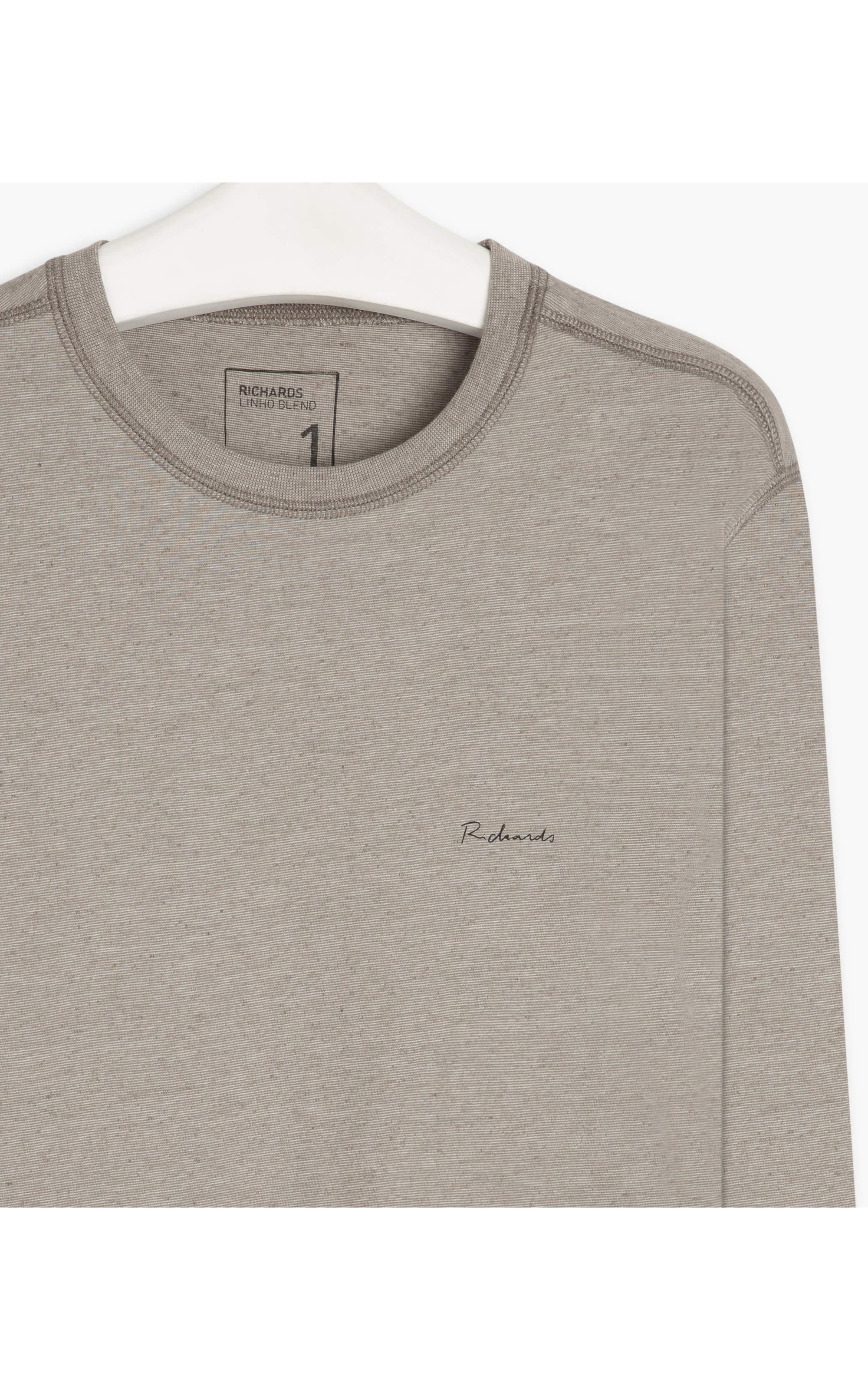T-Shirt Linho  Basic Ml Chumbo