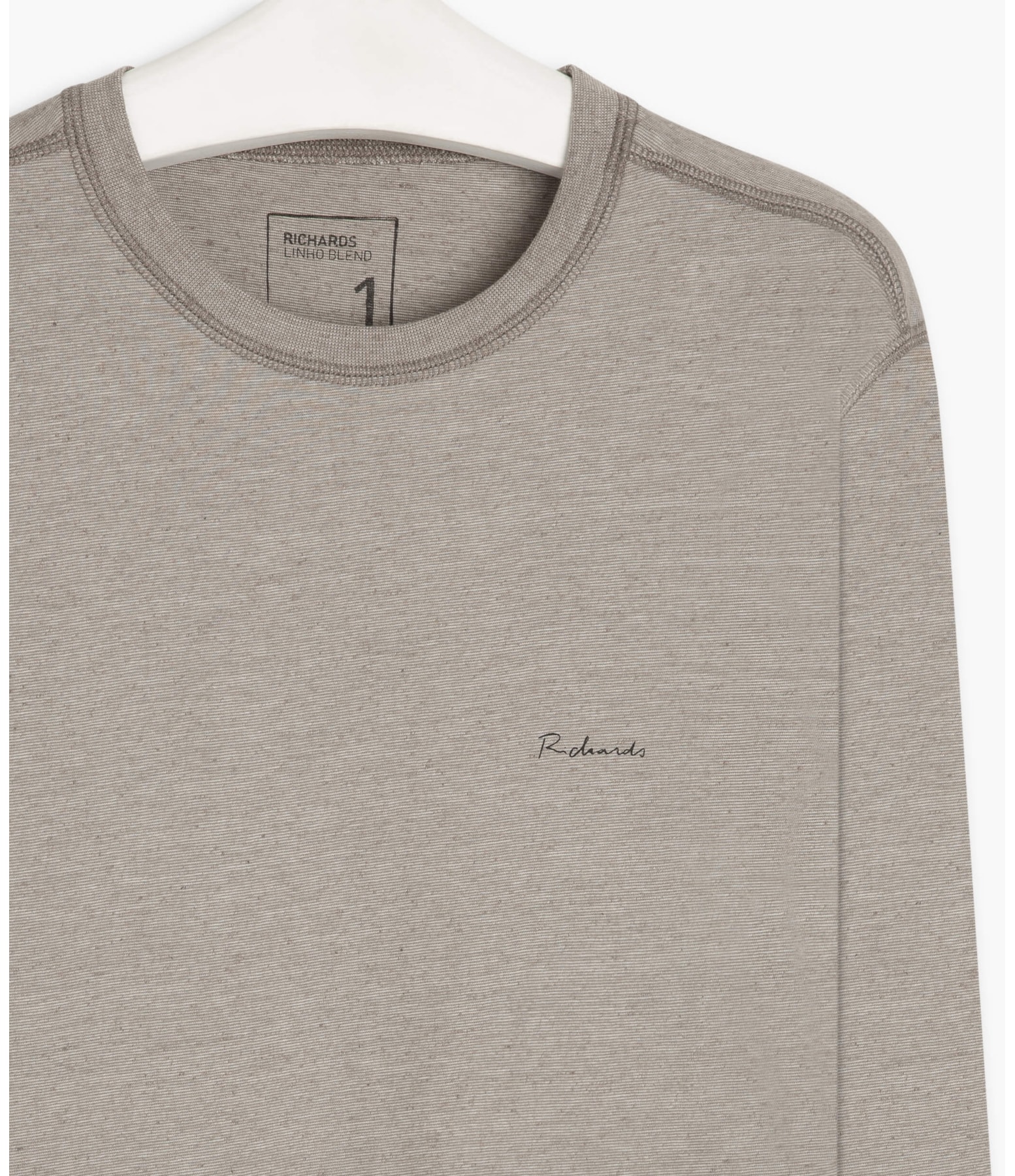 T-Shirt Linho  Basic Ml Chumbo