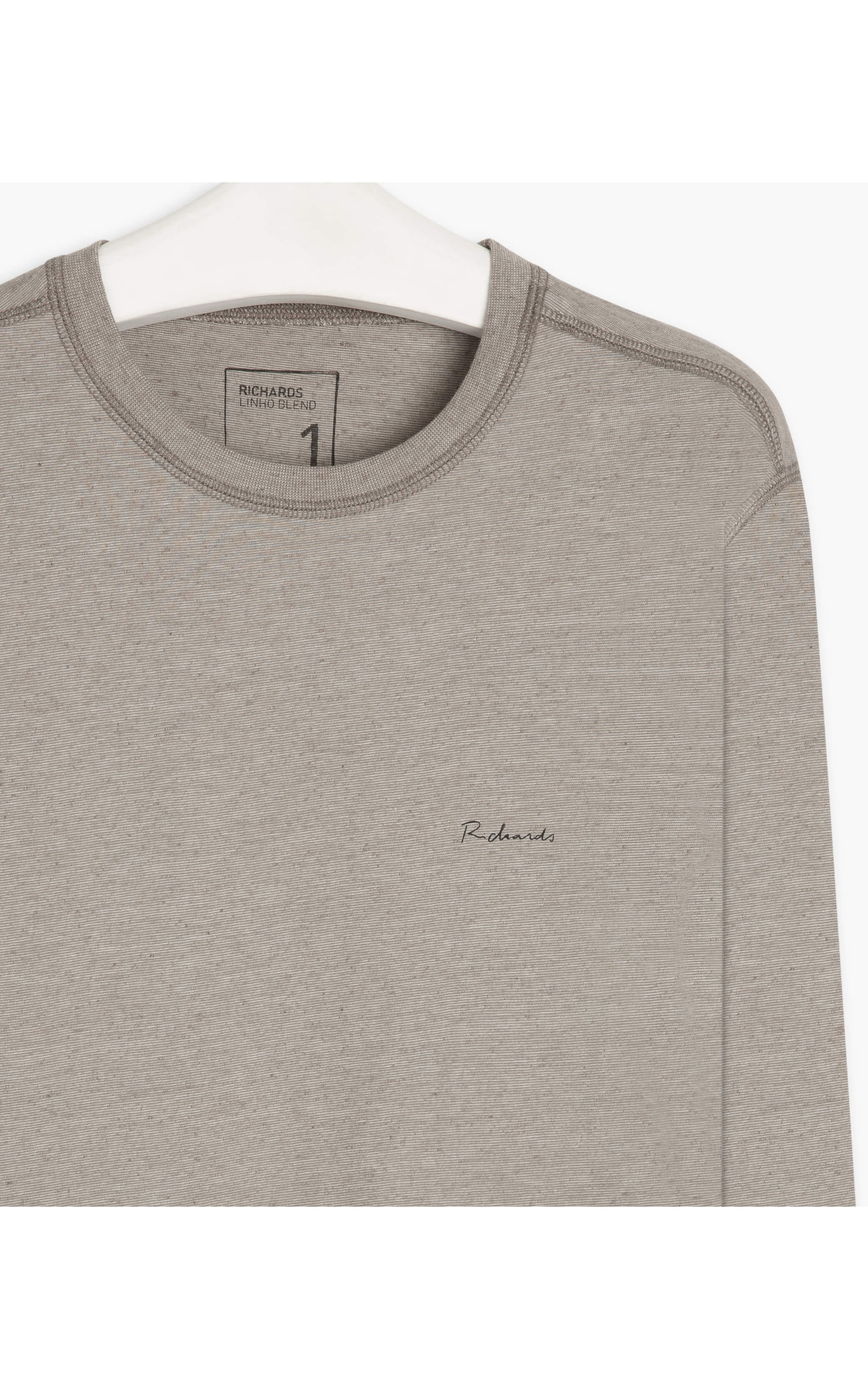 T-Shirt Linho  Basic Ml Chumbo