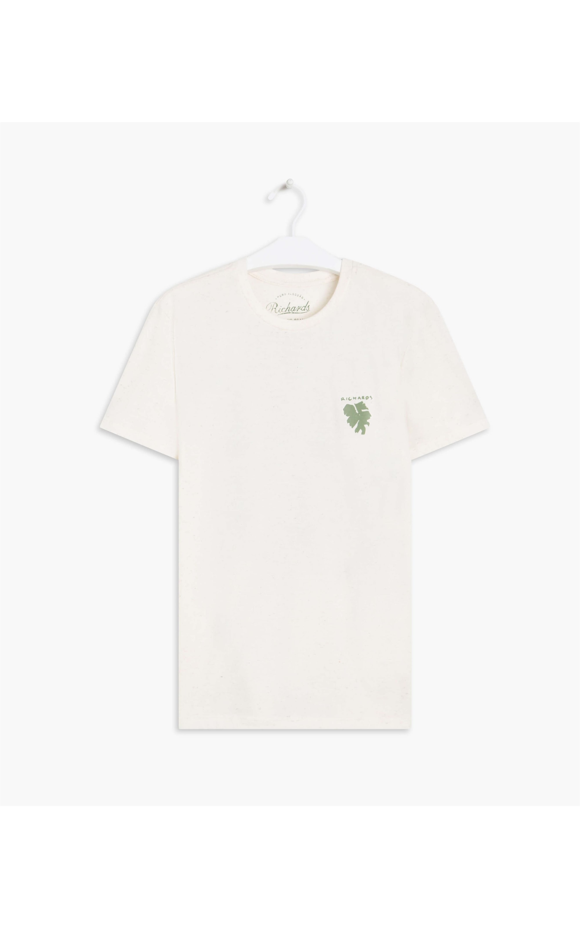 T-Shirt Linho  Chalk Monstera Natural