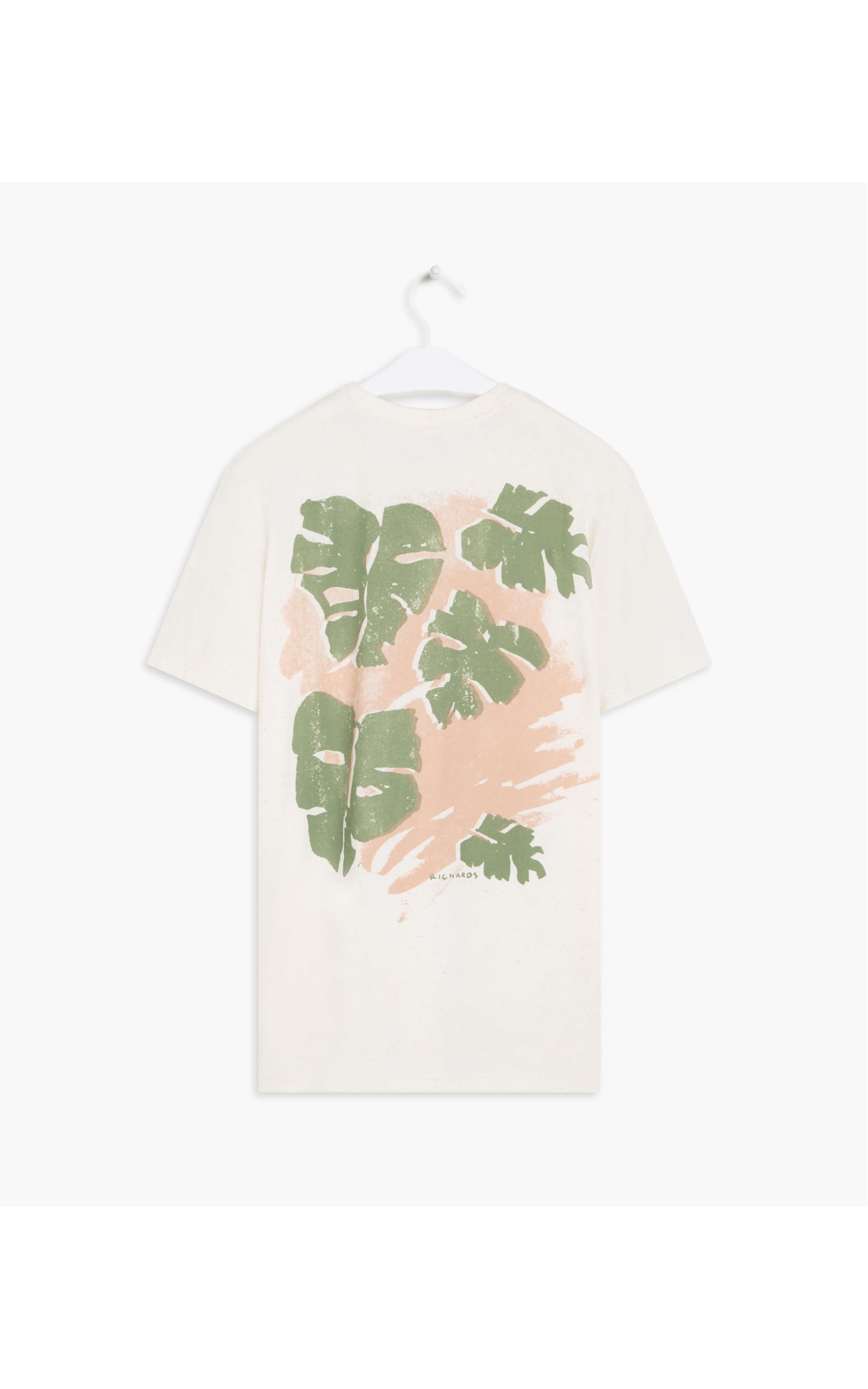 T-Shirt Linho  Chalk Monstera Natural