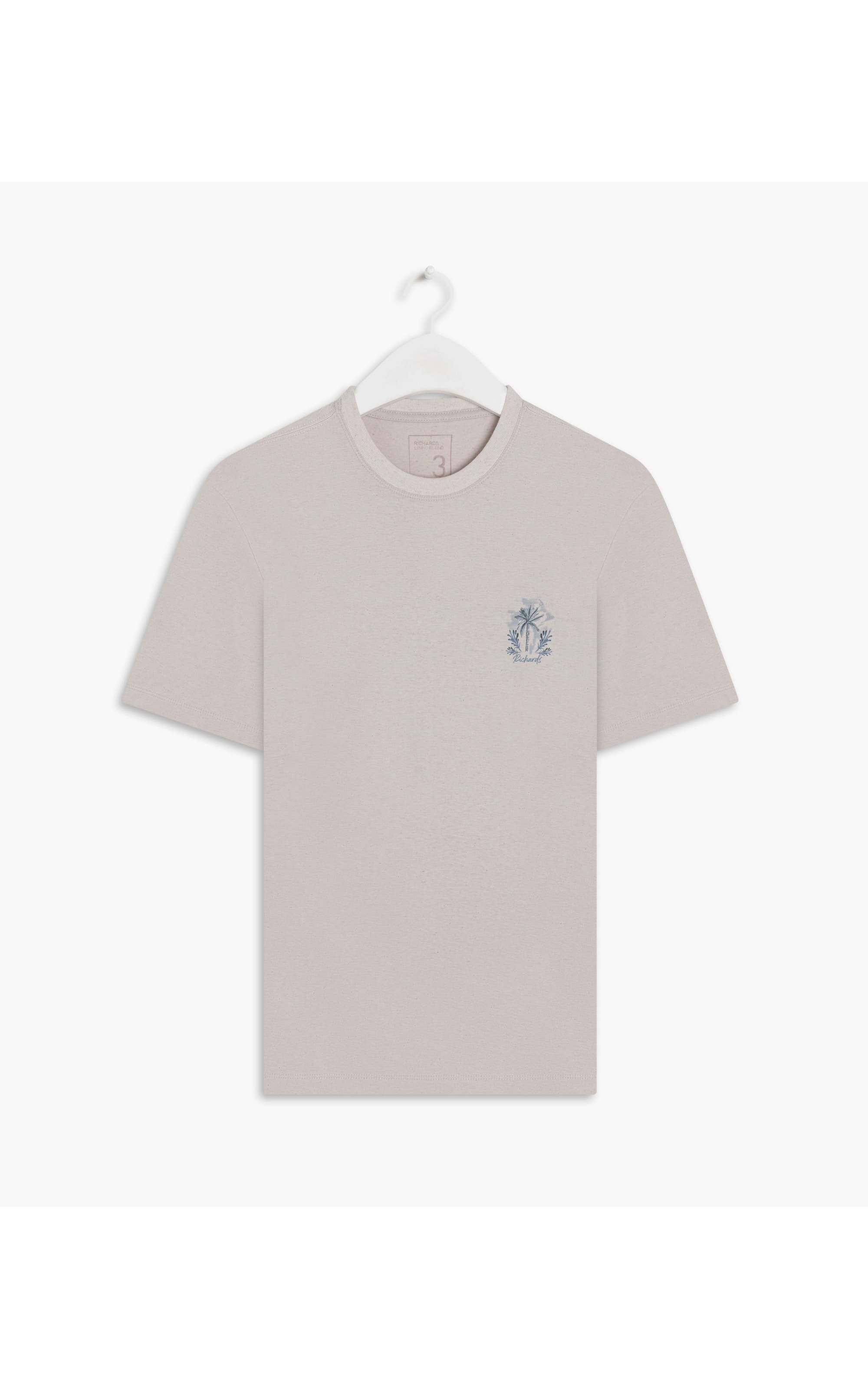 T-Shirt Linho Cote Palm Prata