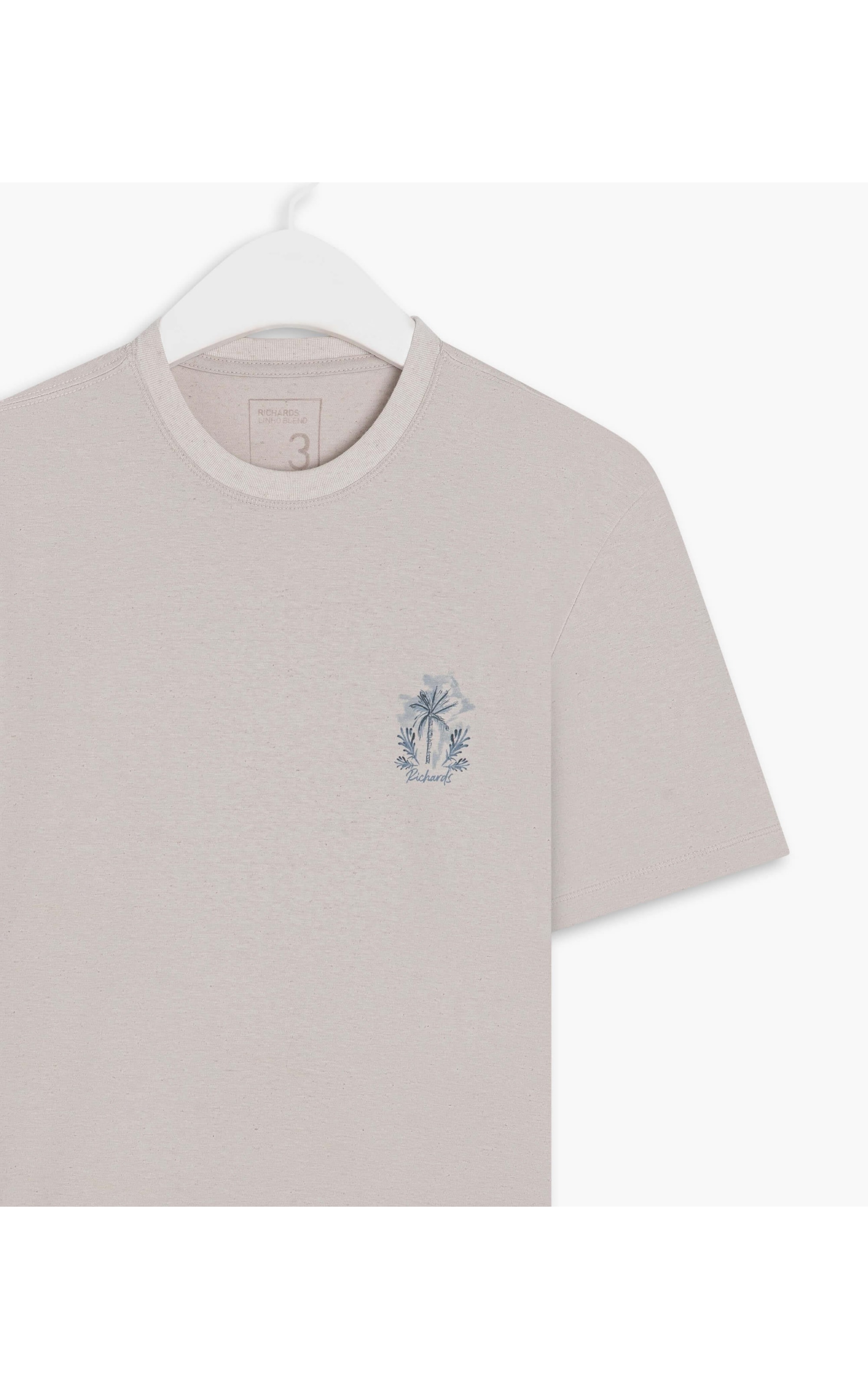 T-Shirt Linho Cote Palm Prata