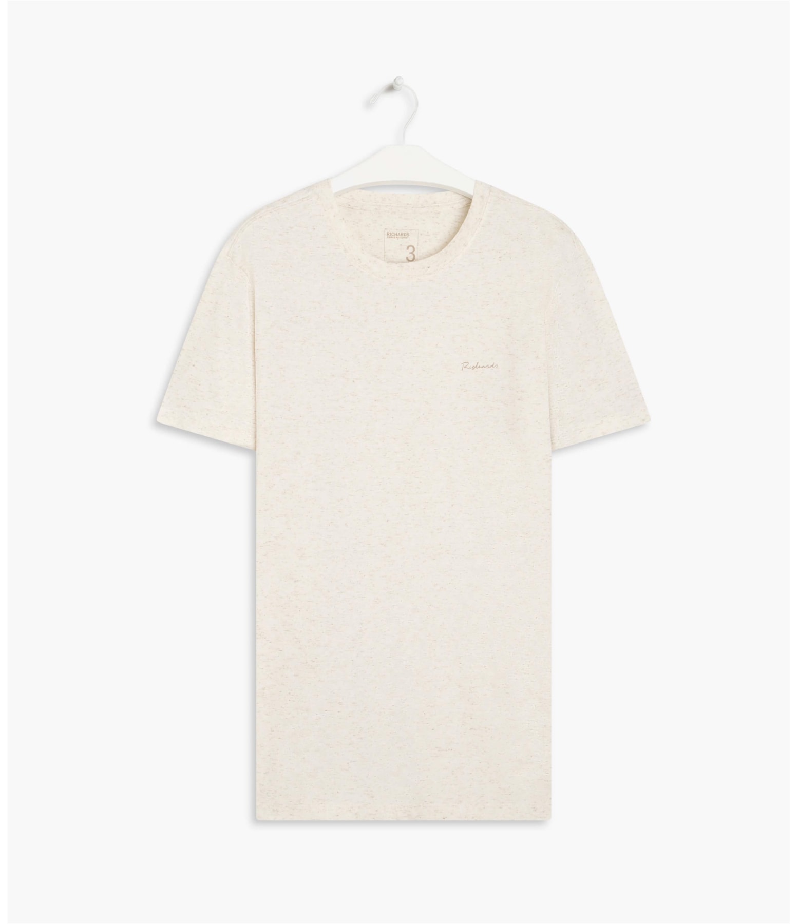 T-Shirt Linho Folhas Natural
