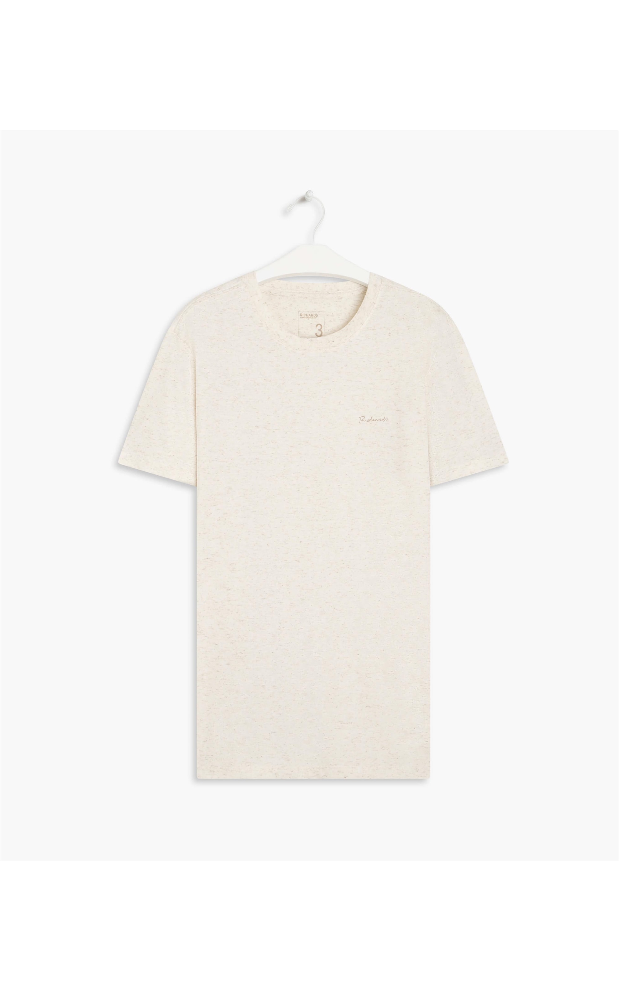 T-Shirt Linho Folhas Natural