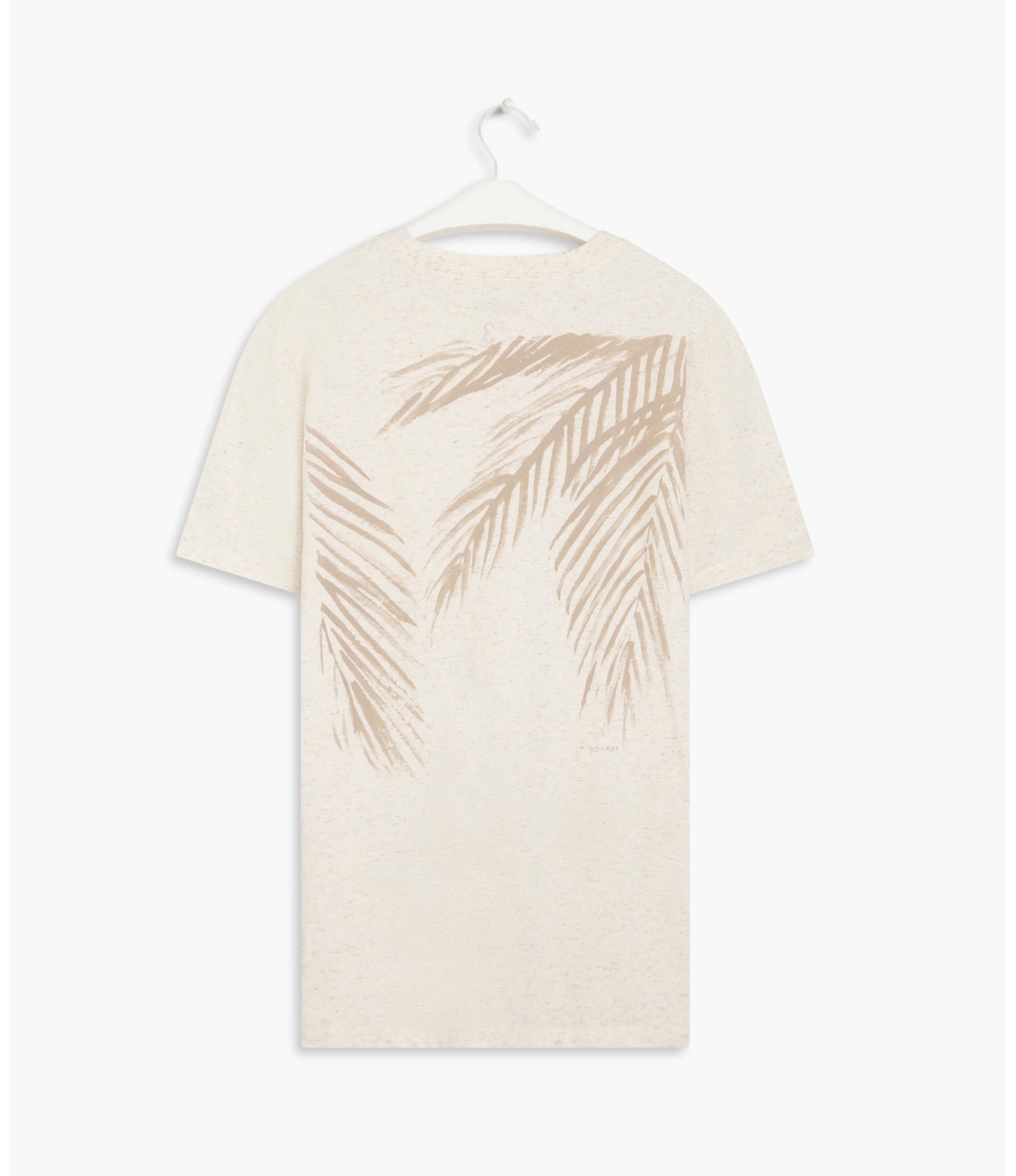 T-Shirt Linho Folhas Natural