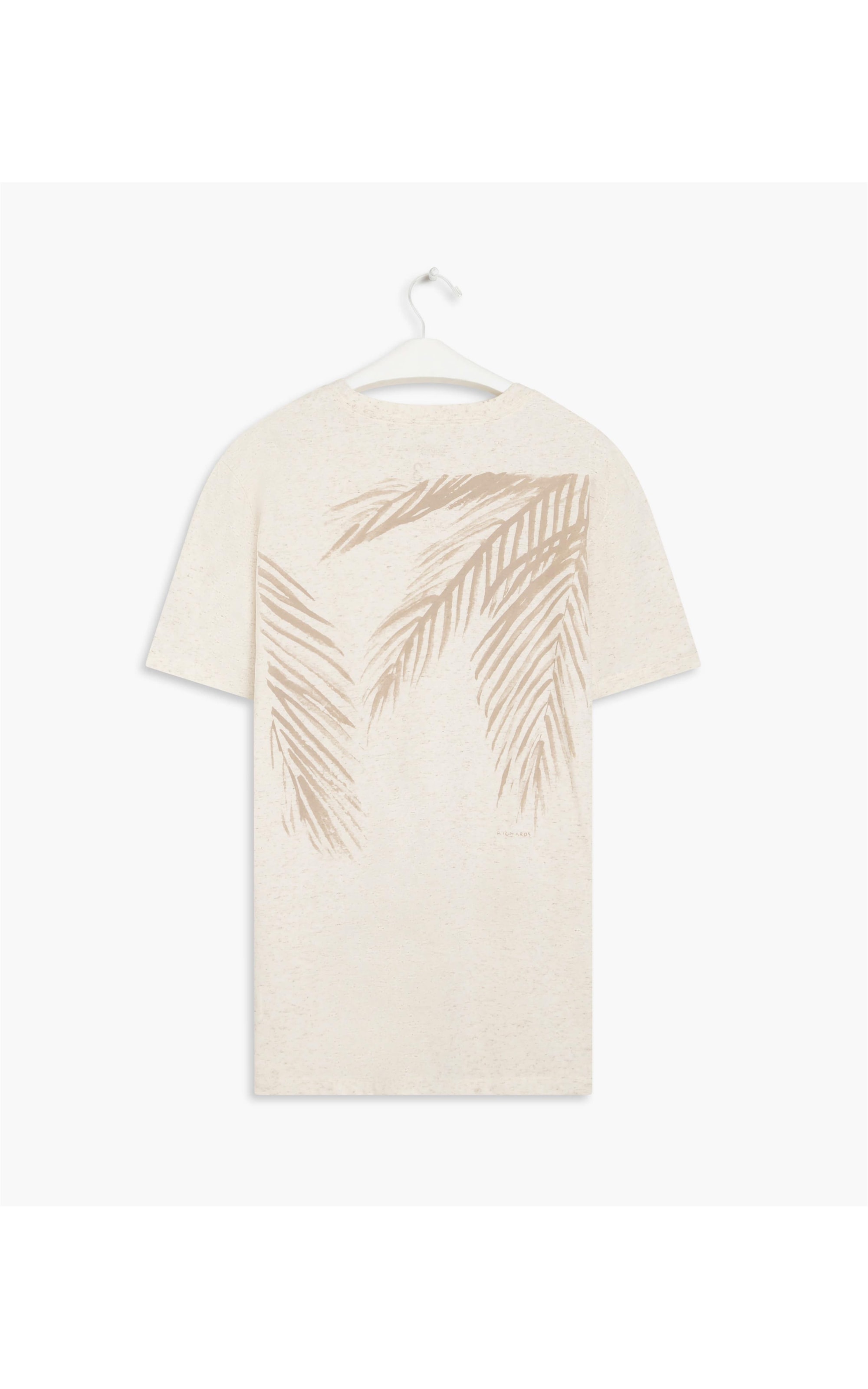 T-Shirt Linho Folhas Natural
