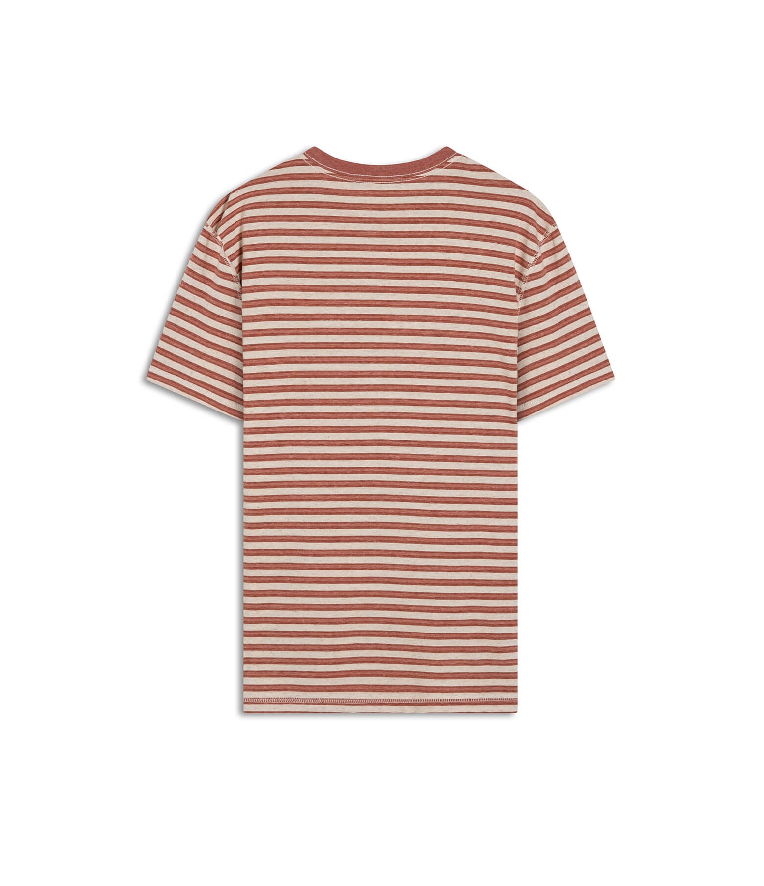  T-Shirt Linho  Listrada Arpoador Ne Cereja