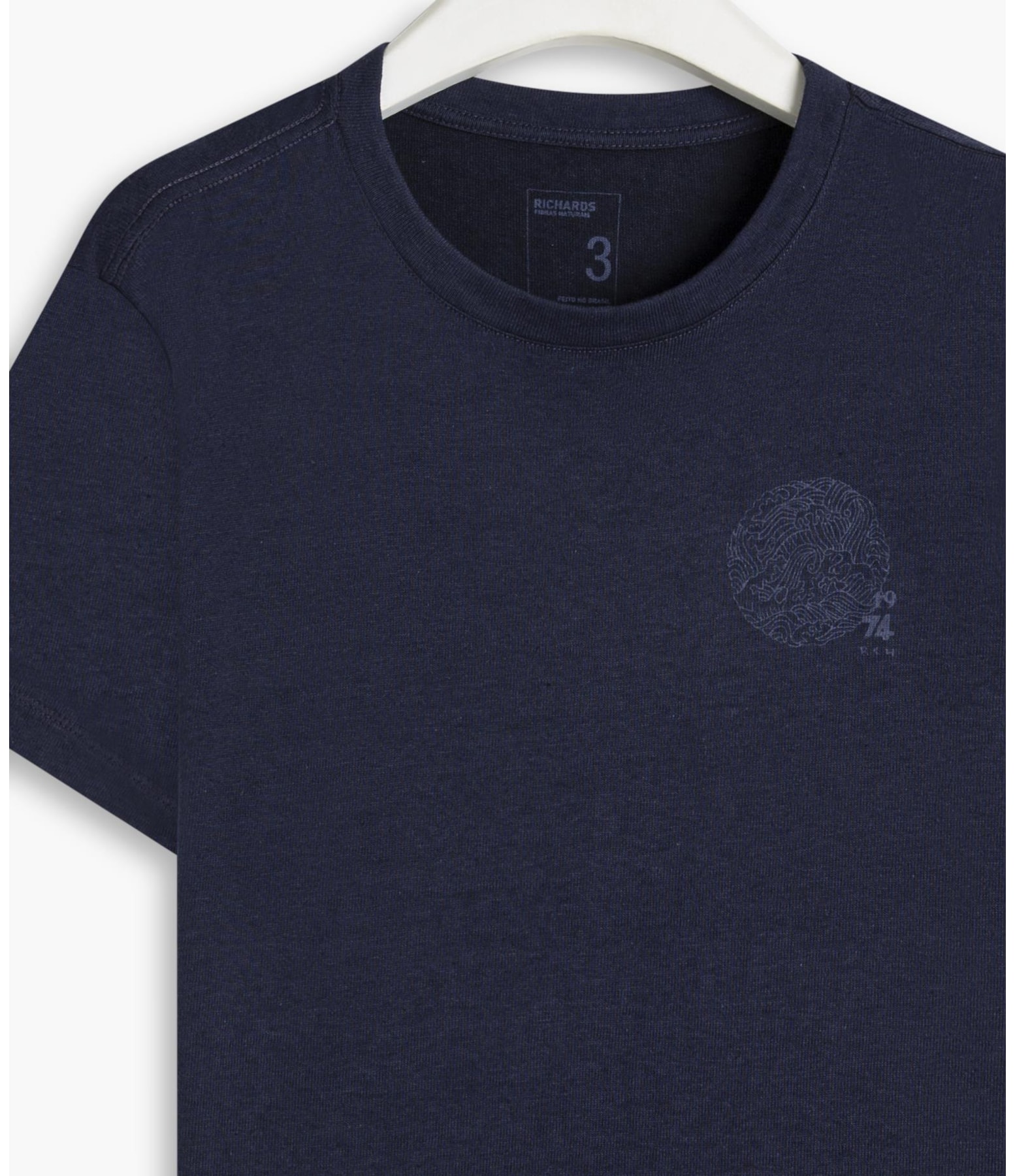T-Shirt Linho  Mini Wave Dark Navy