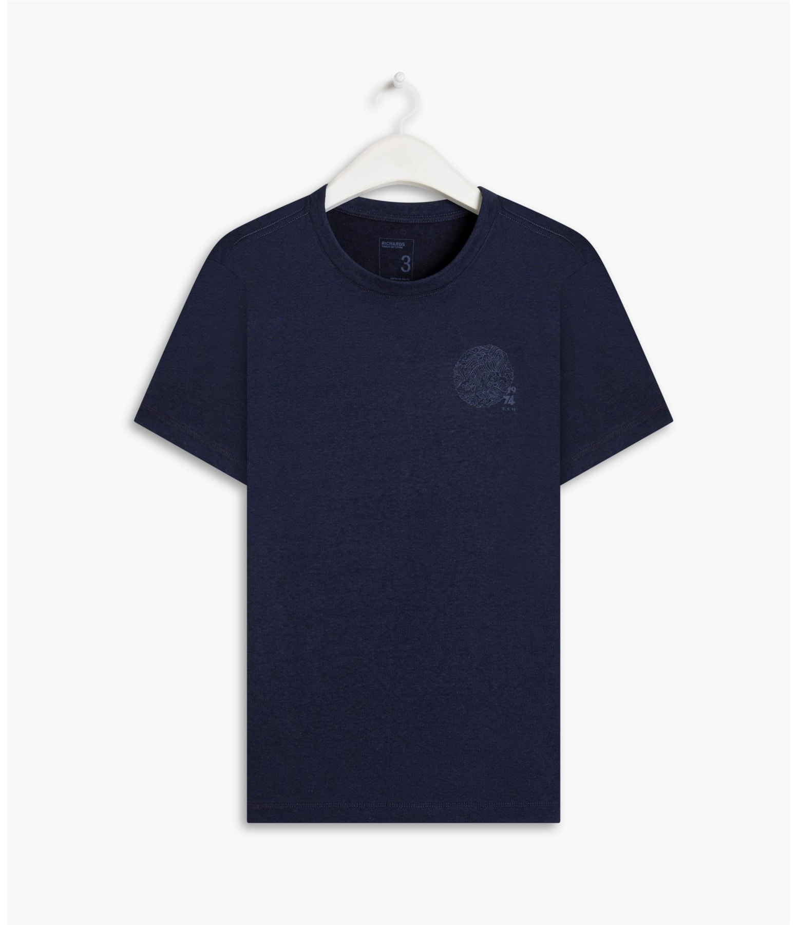 T-Shirt Linho  Mini Wave Dark Navy
