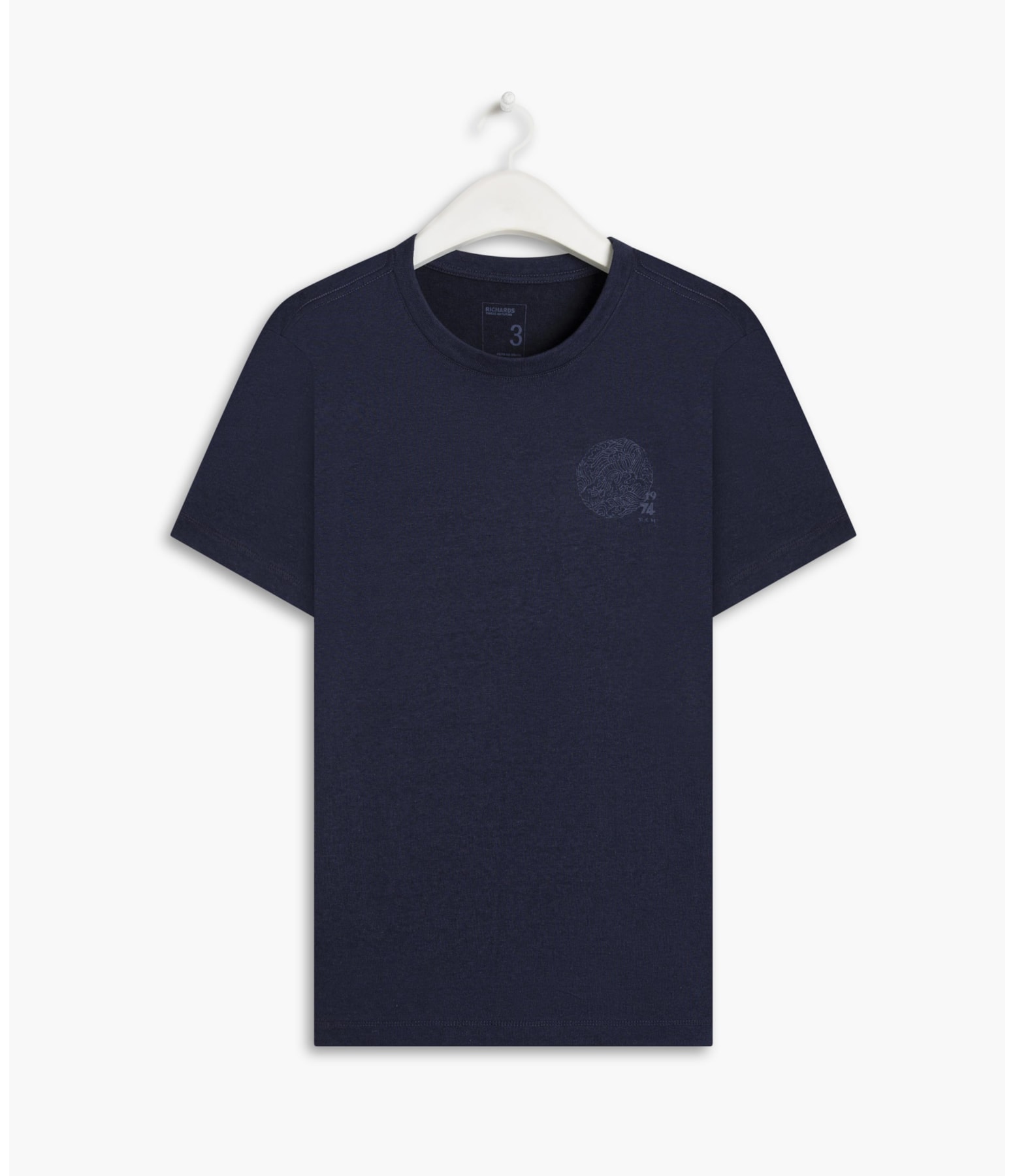 T-Shirt Linho  Mini Wave Dark Navy