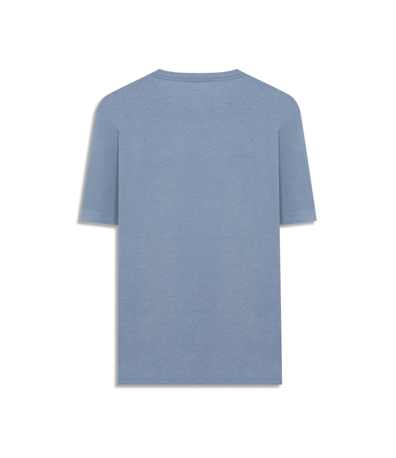 T-Shirt Linho  Mm  Basic Mc Azul Medio