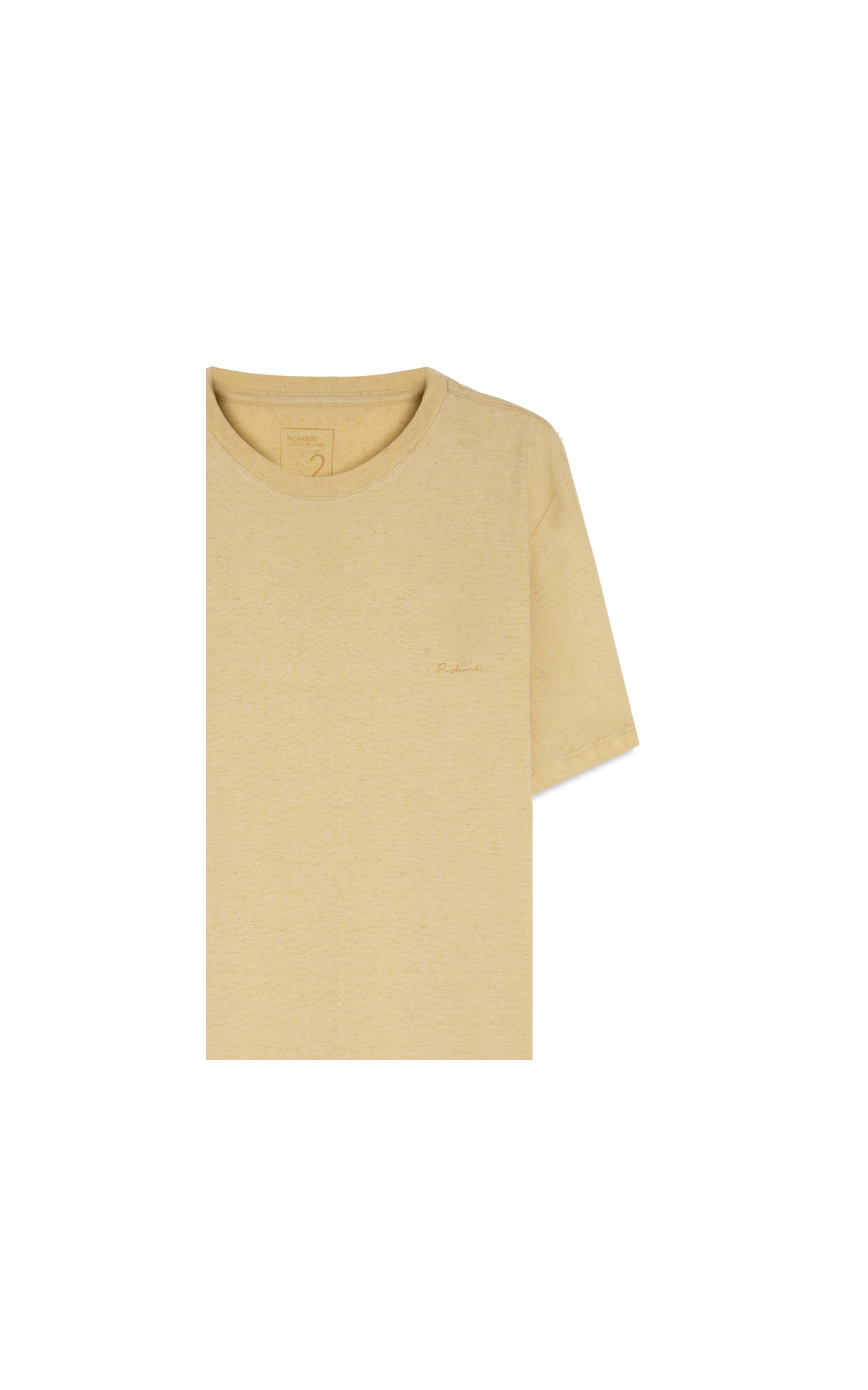 T-Shirt Linho  Mm  Basic Mc Mostarda