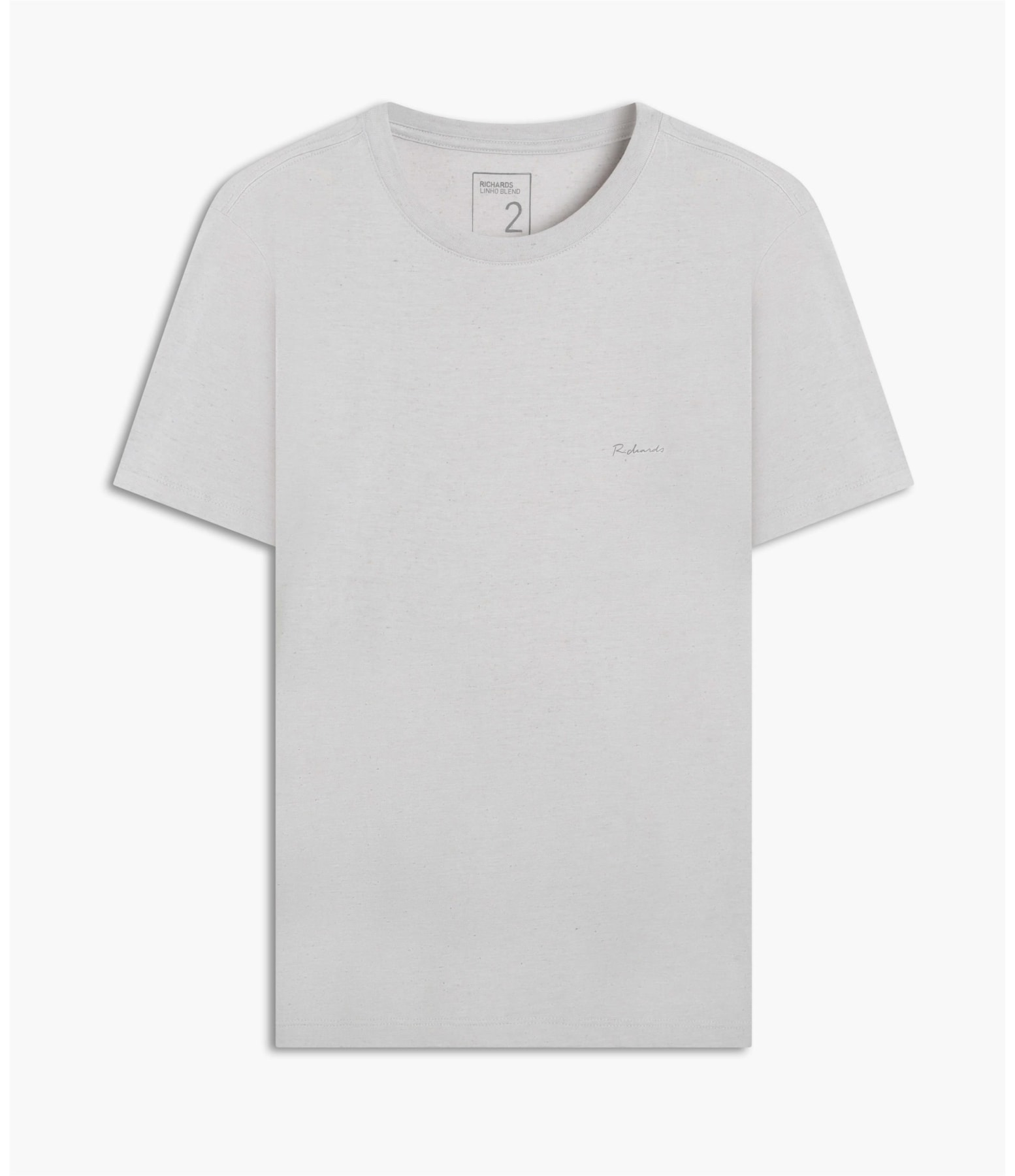 T-Shirt Linho  Mm  Basic Mc Prata