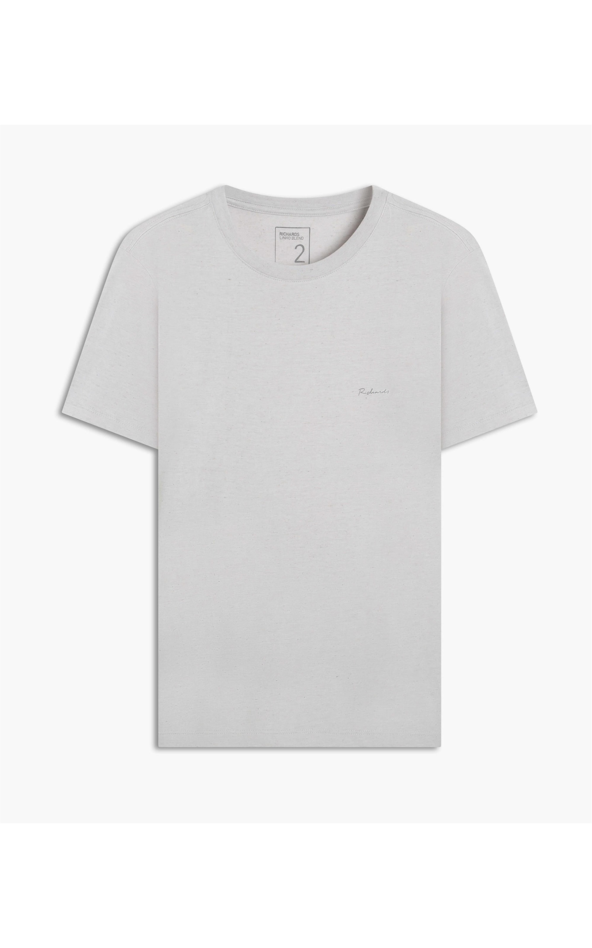 T-Shirt Linho  Mm  Basic Mc Prata