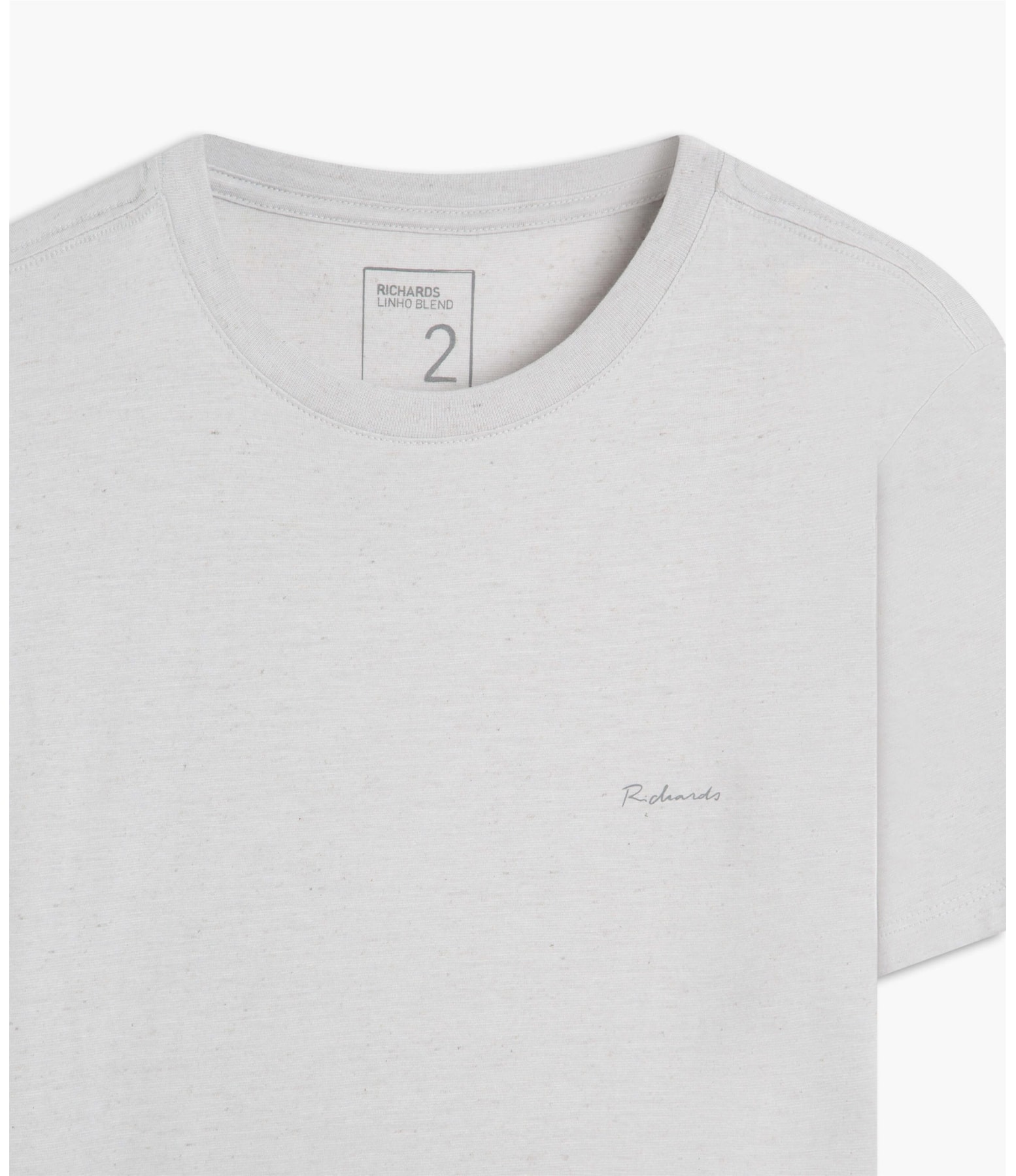T-Shirt Linho  Mm  Basic Mc Prata