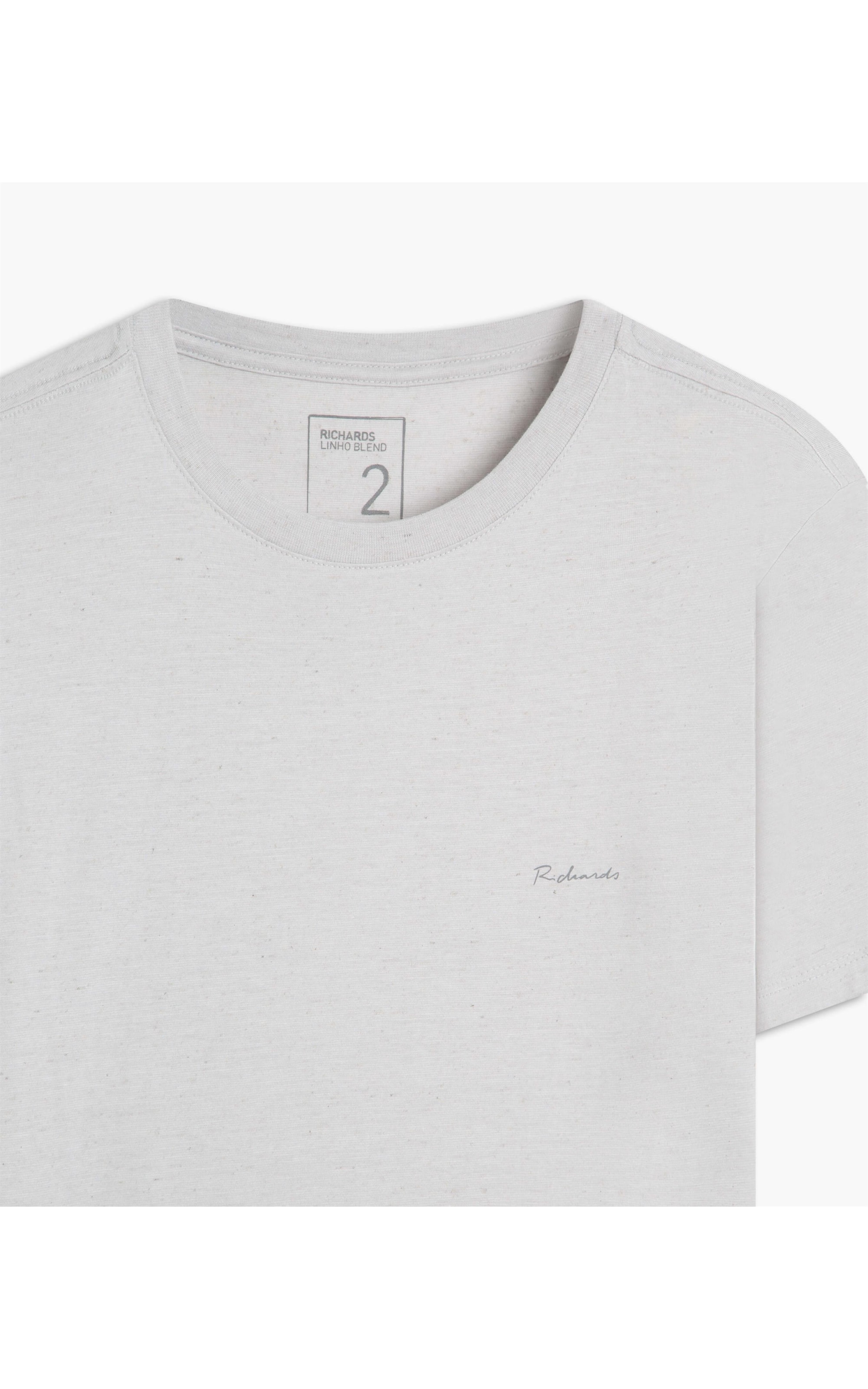 T-Shirt Linho  Mm  Basic Mc Prata