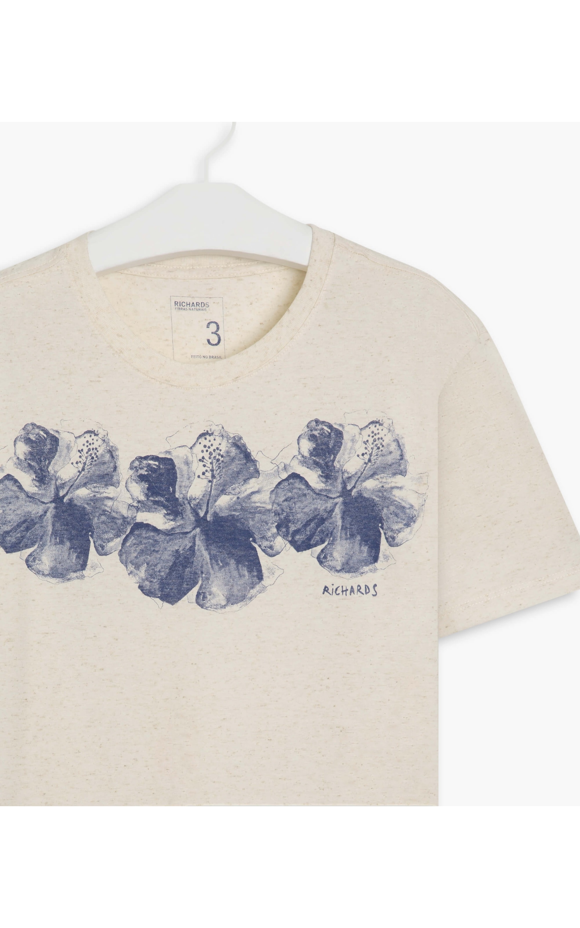 T-Shirt Linho  Mm  Flower Costas Old Purple