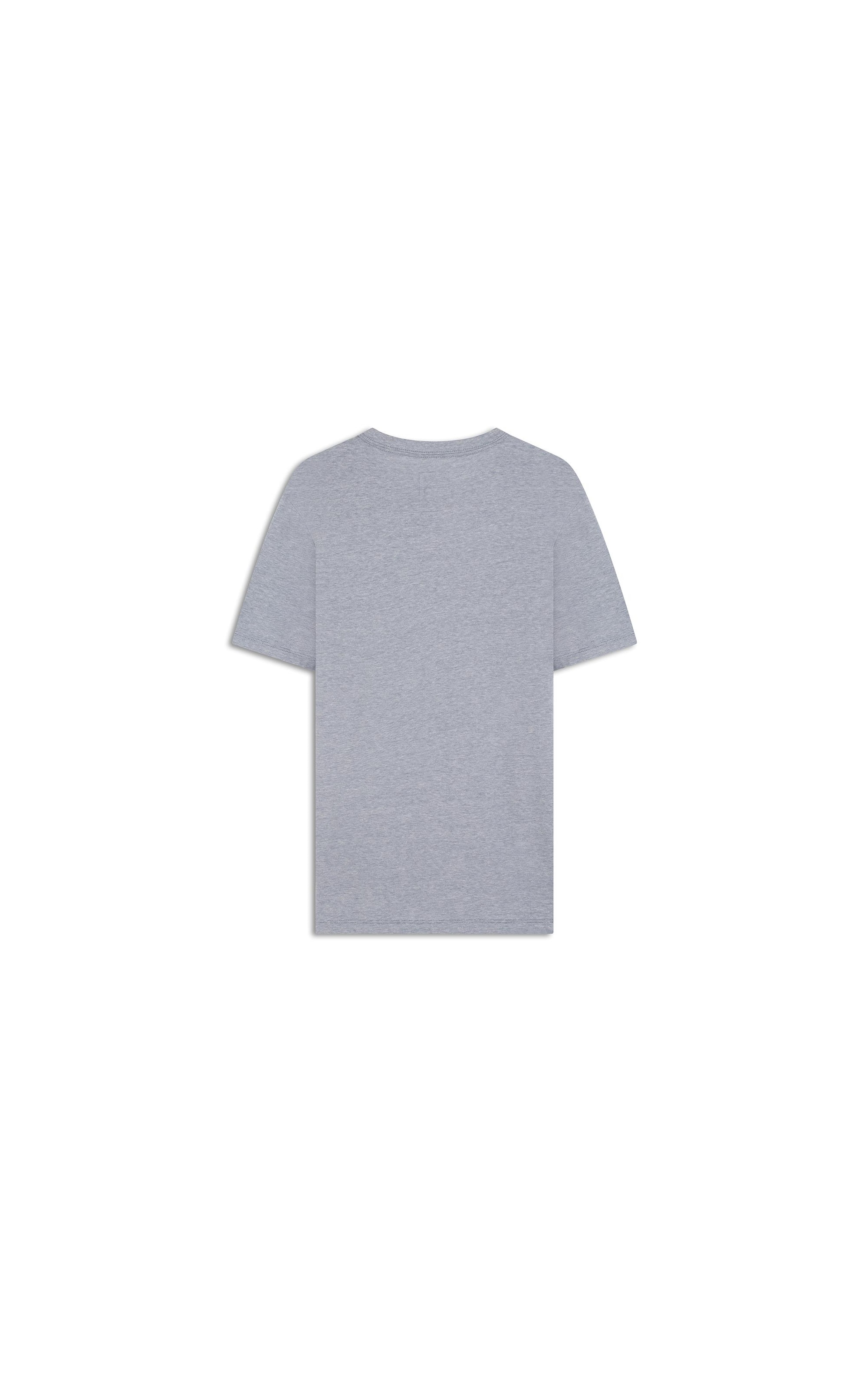T-Shirt Linho  Mm  Mc Basic Fit Azul Medio