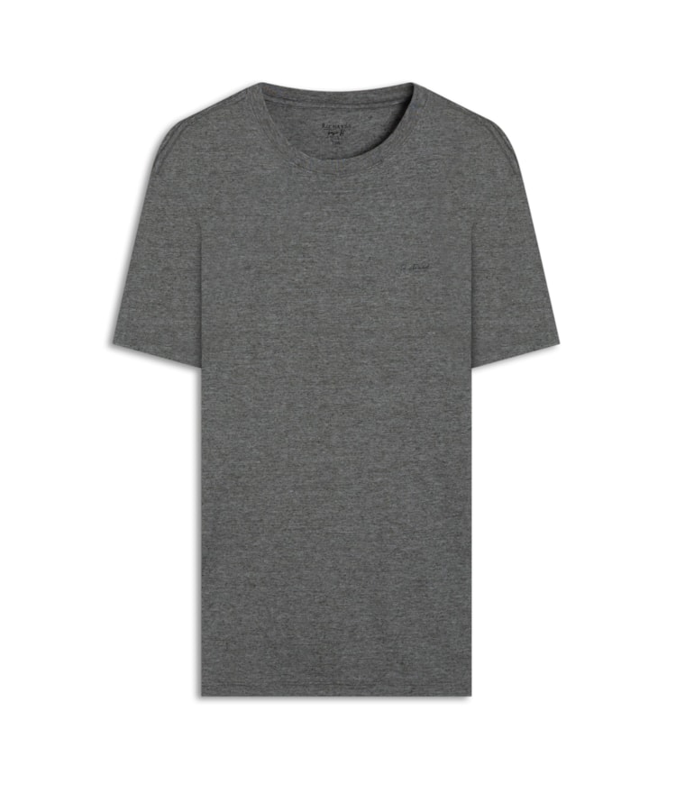 T-Shirt Linho  Mm  Mc Basic Fit Floresta