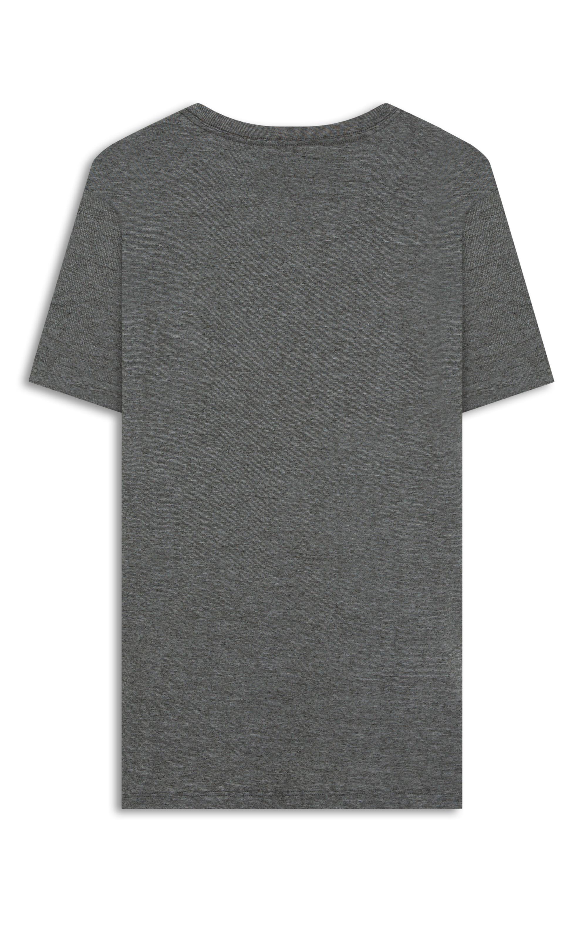 T-Shirt Linho  Mm  Mc Basic Fit Floresta