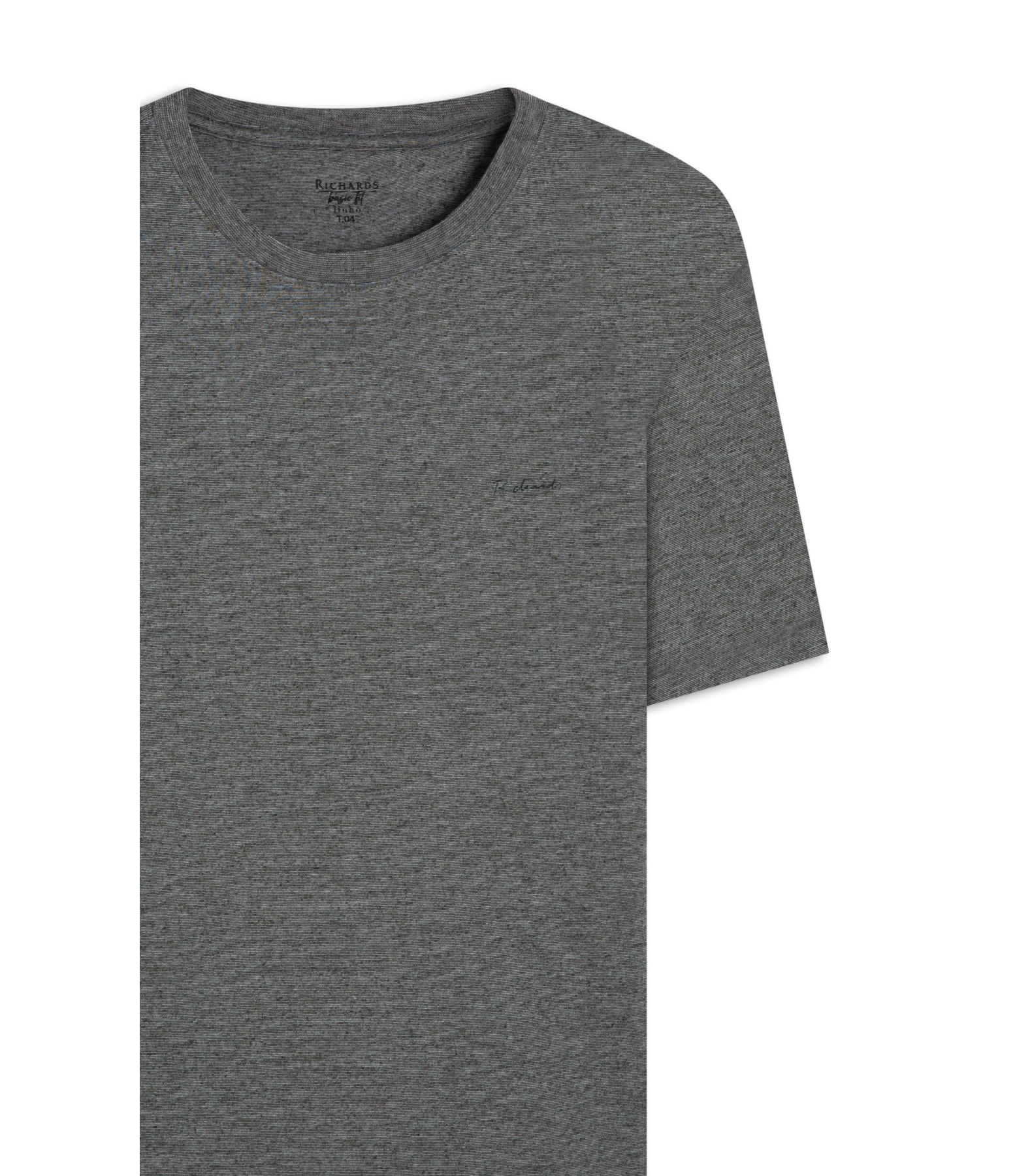 T-Shirt Linho  Mm  Mc Basic Fit Floresta