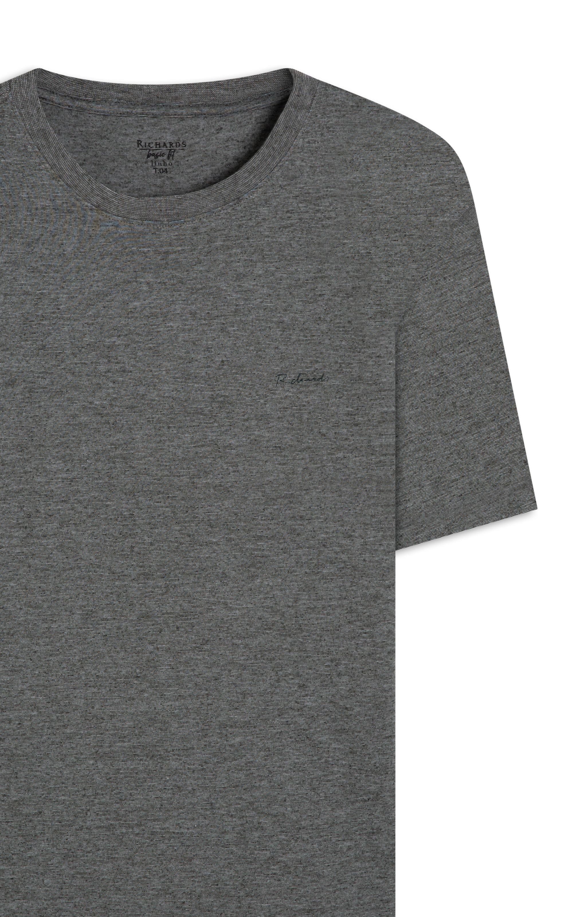 T-Shirt Linho  Mm  Mc Basic Fit Floresta