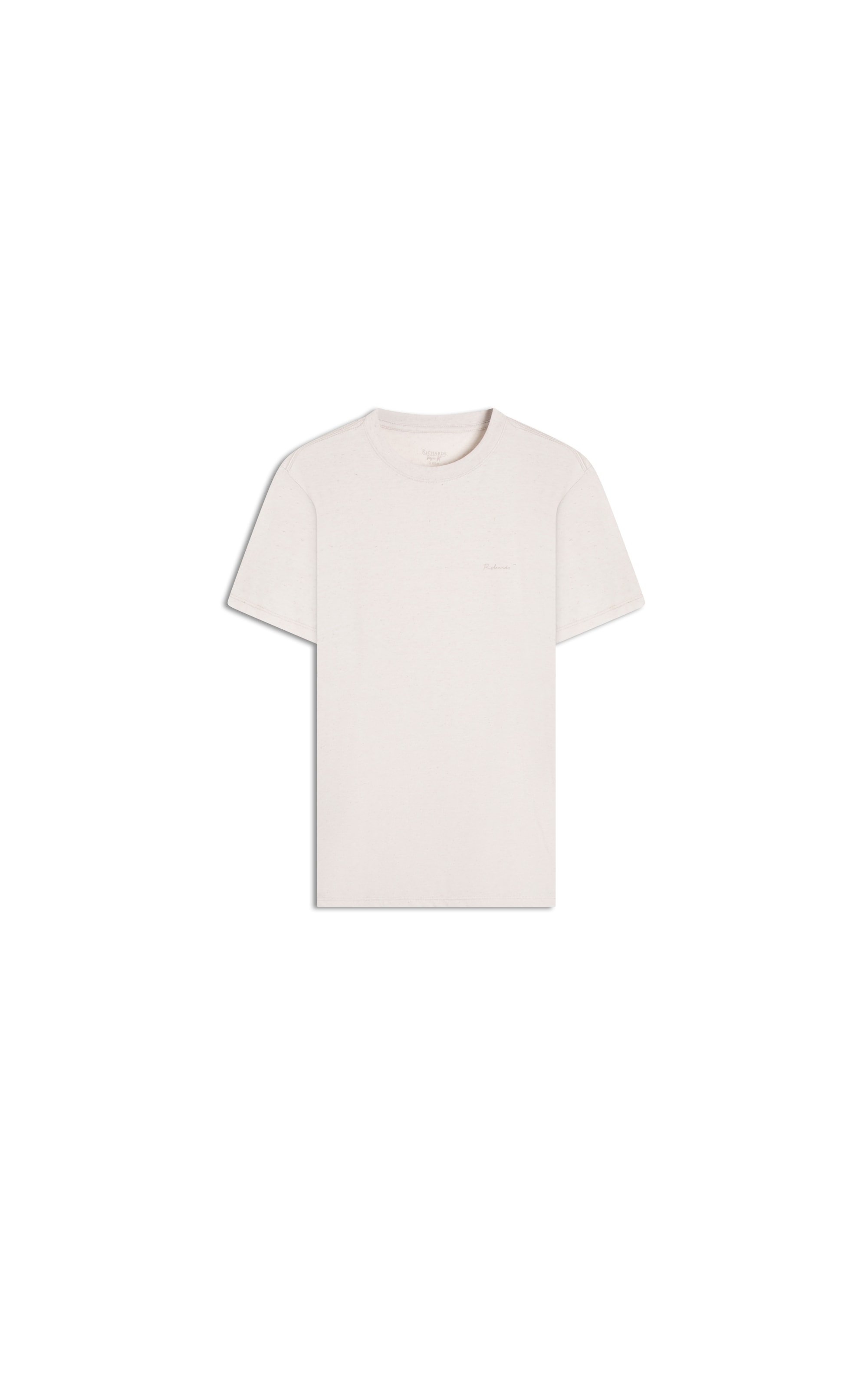 T-Shirt Linho  Mm  Mc Basic Fit Perola