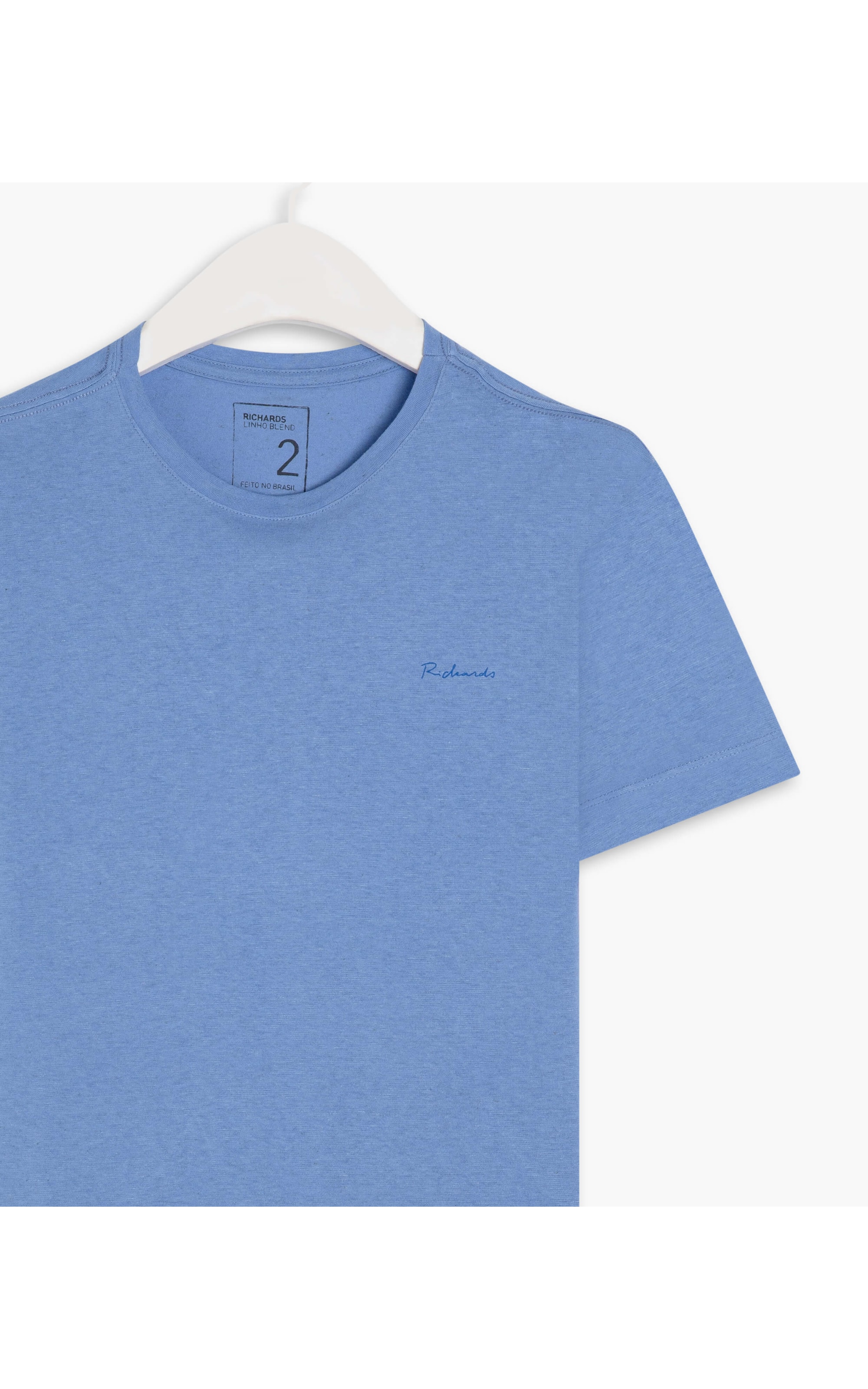 T-Shirt Linho  Mm New Azul Chofer