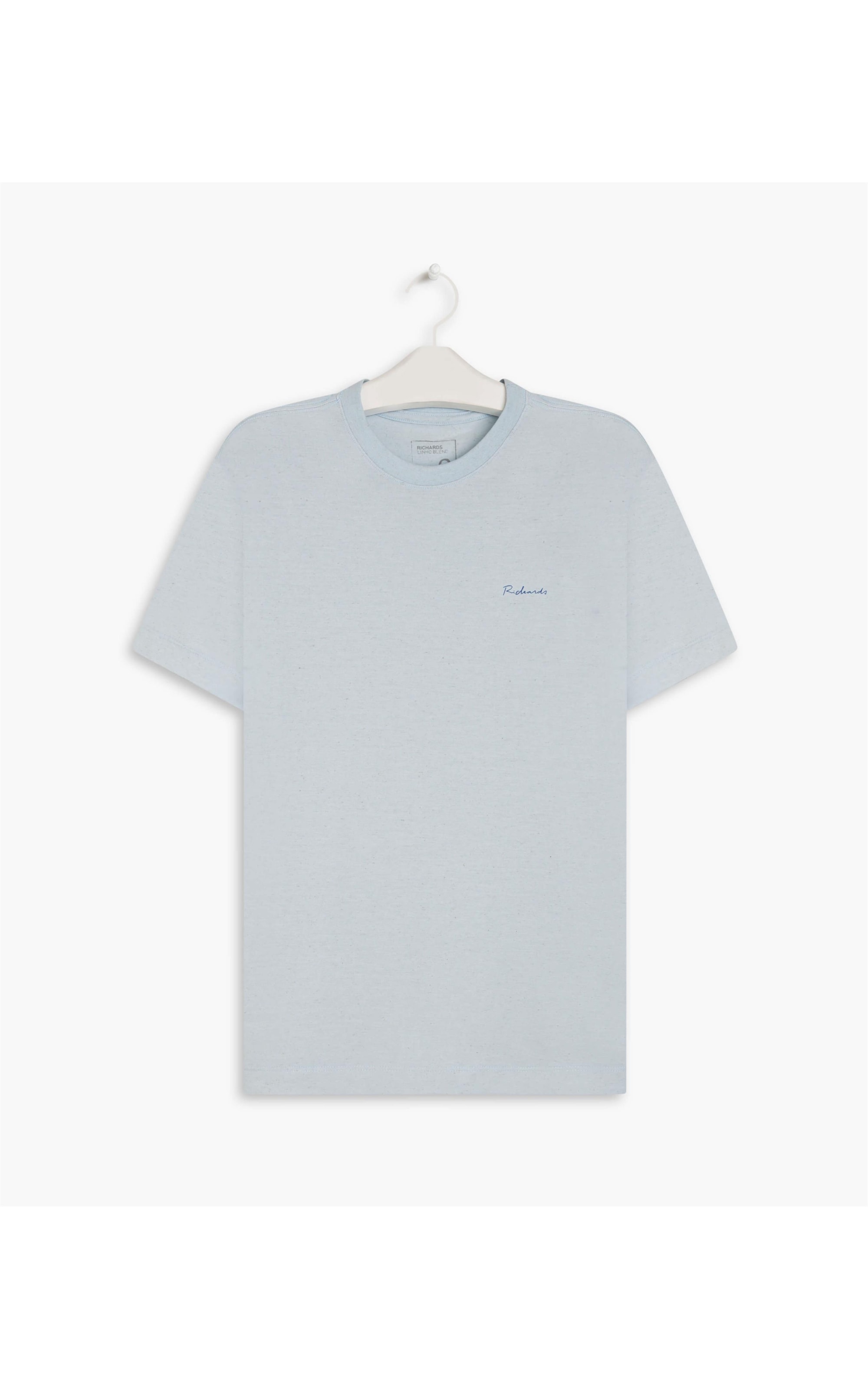 T-Shirt Linho  Mm New Azul Medio