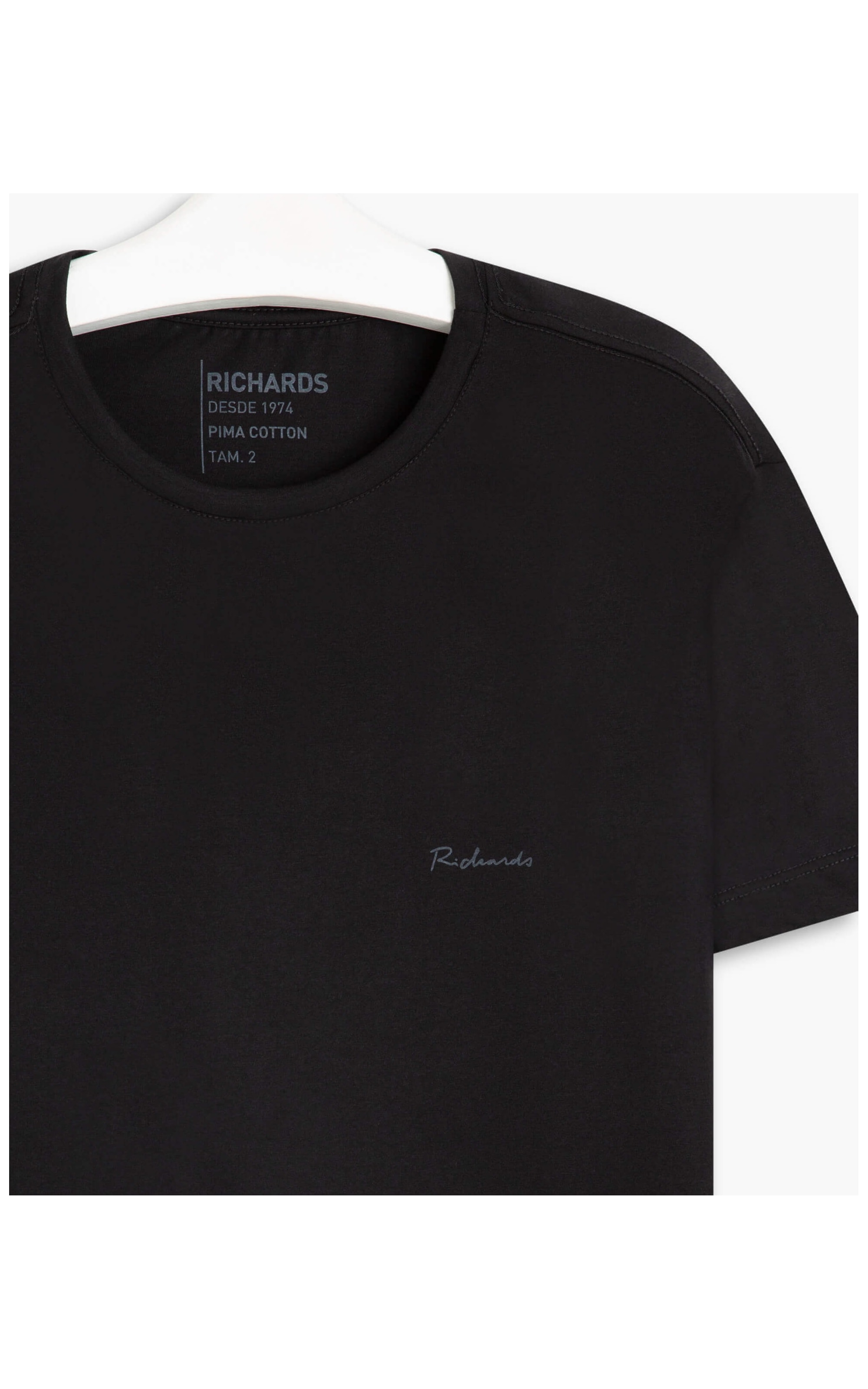 T-Shirt Linho  Mm Preto
