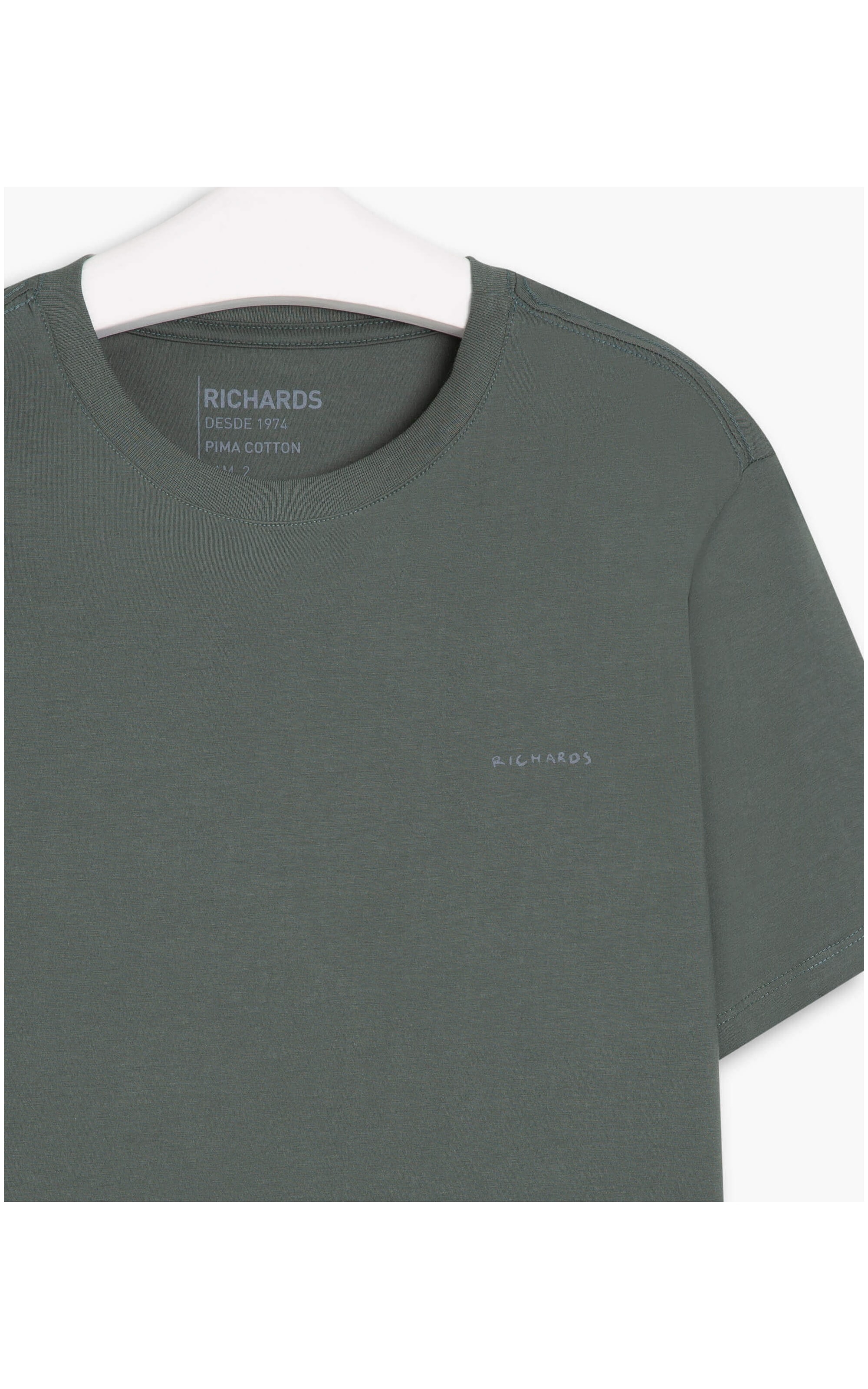 T-Shirt Linho  Mm Verde Escuro