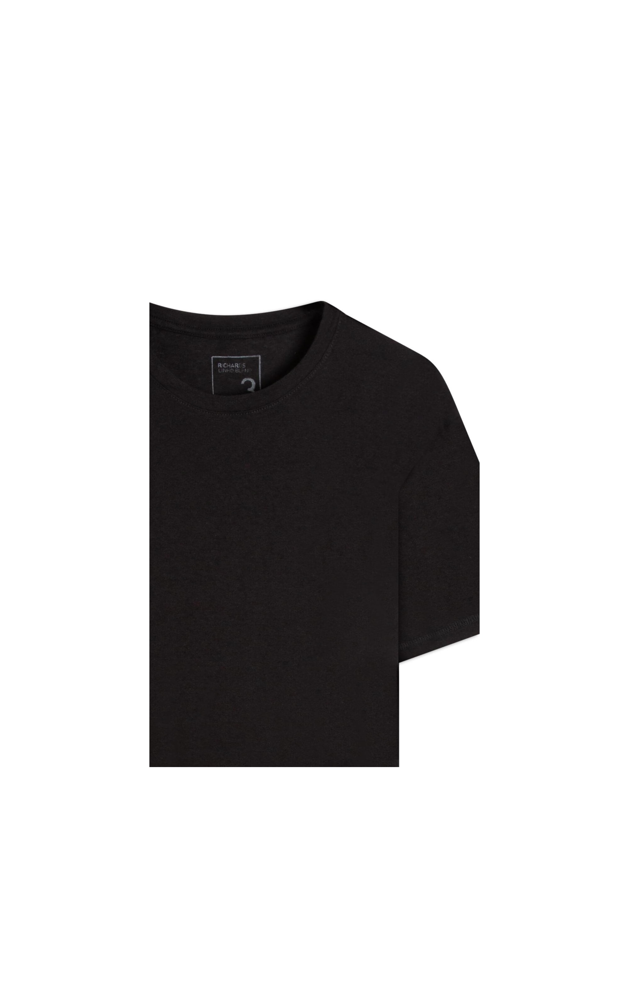 T-Shirt Linho New Basic Fit Preto