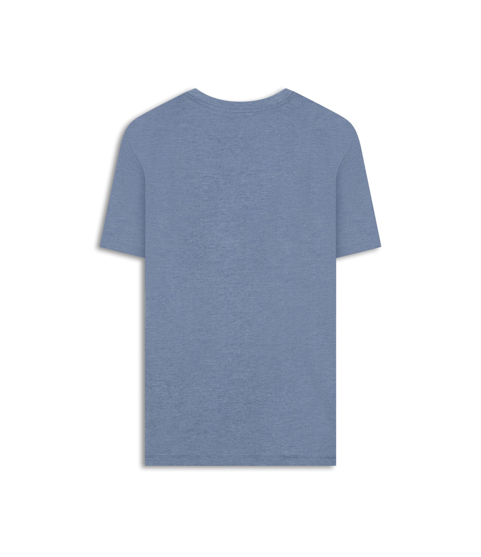 T-Shirt Linho  Piquet  Basic Mc Bf Azul Medio