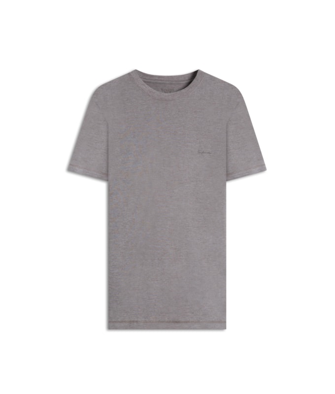 T-Shirt Linho  Piquet  Basic Mc Bf Castor