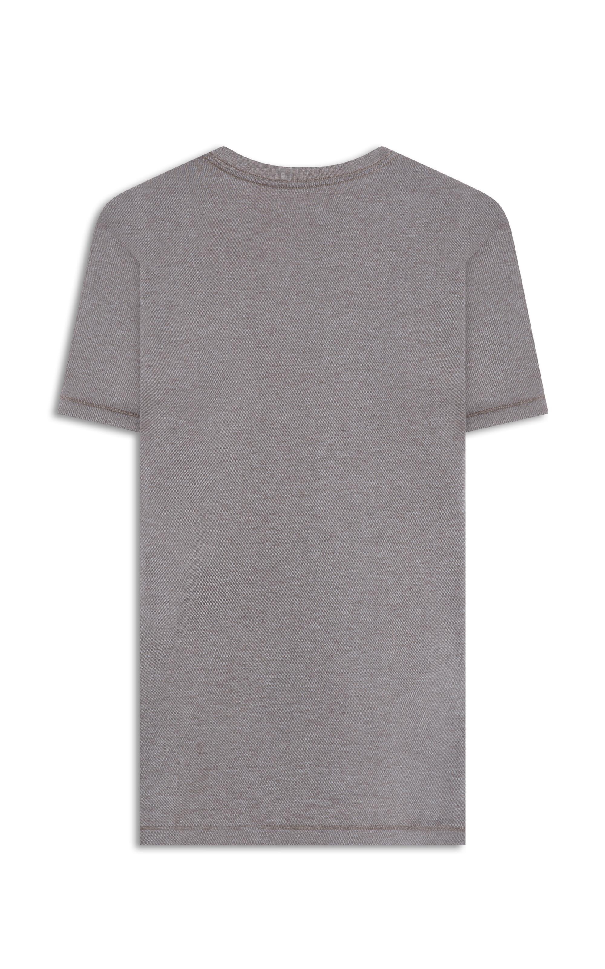 T-Shirt Linho  Piquet  Basic Mc Bf Castor