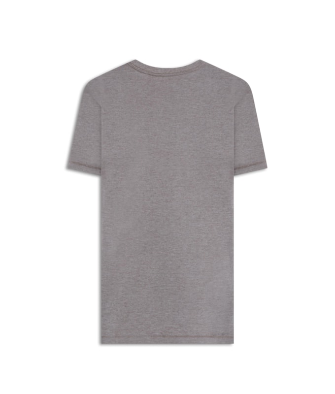T-Shirt Linho  Piquet  Basic Mc Bf Castor