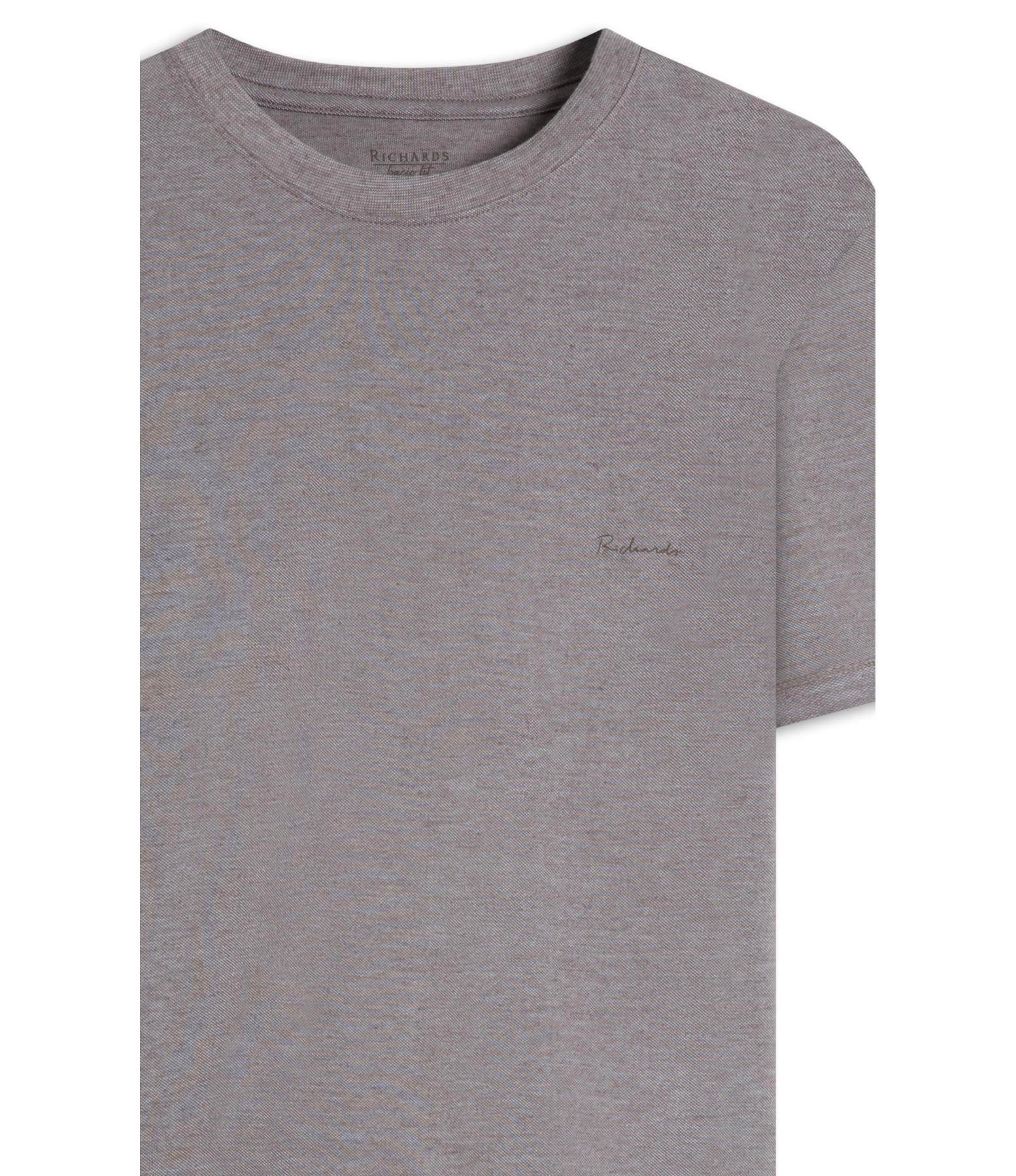 T-Shirt Linho  Piquet  Basic Mc Bf Castor