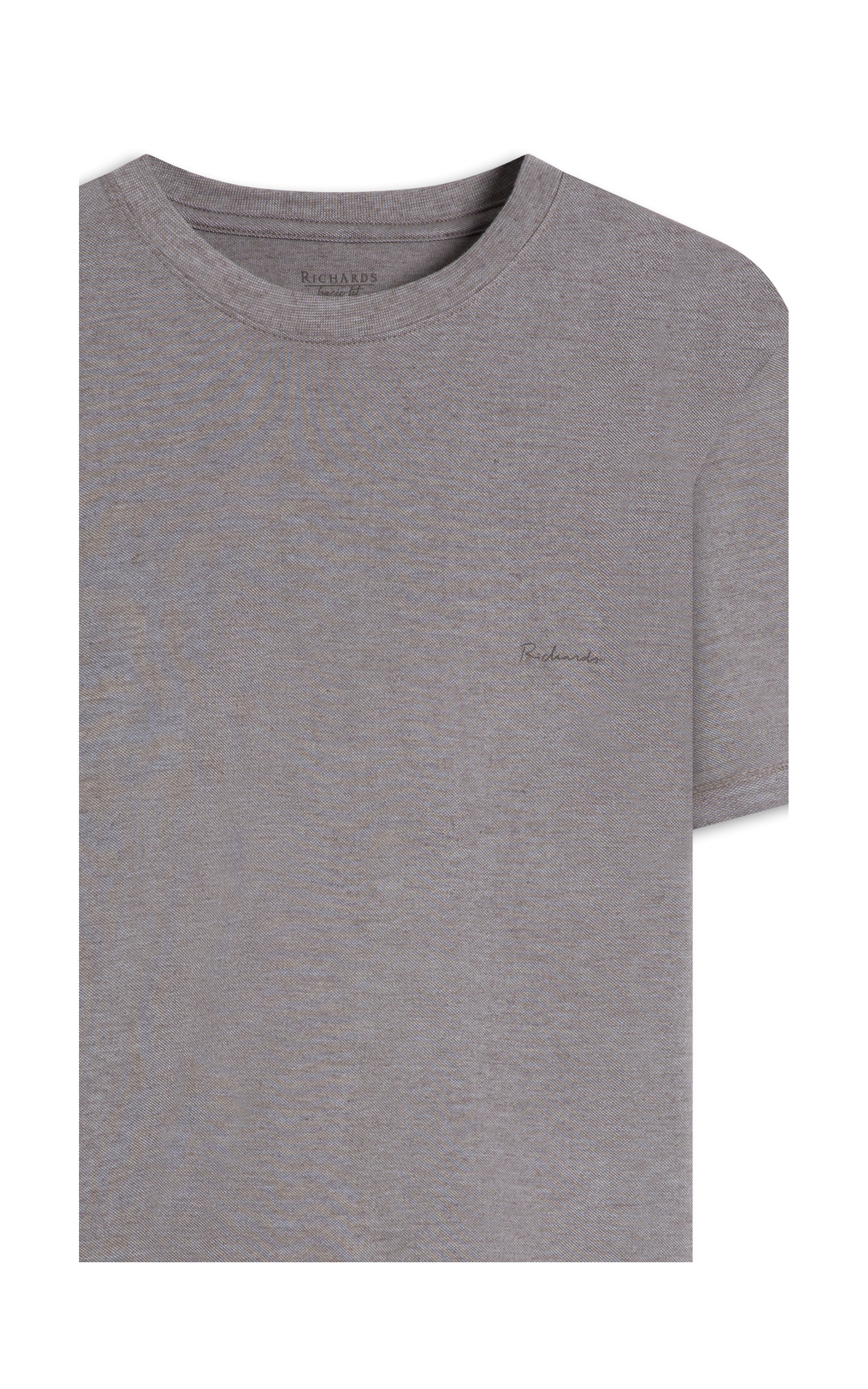 T-Shirt Linho  Piquet  Basic Mc Bf Castor