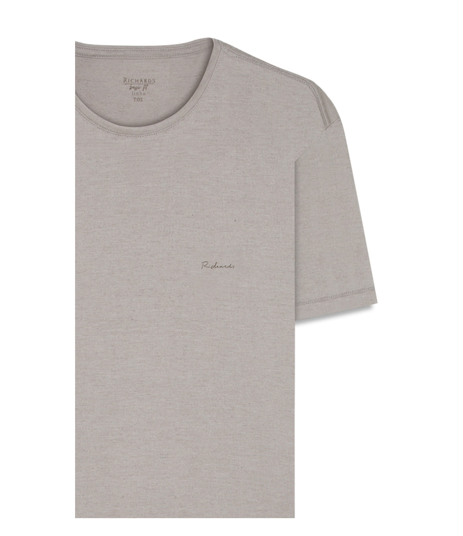 T-Shirt Linho  Piquet  Basic Mc Bf Mouse
