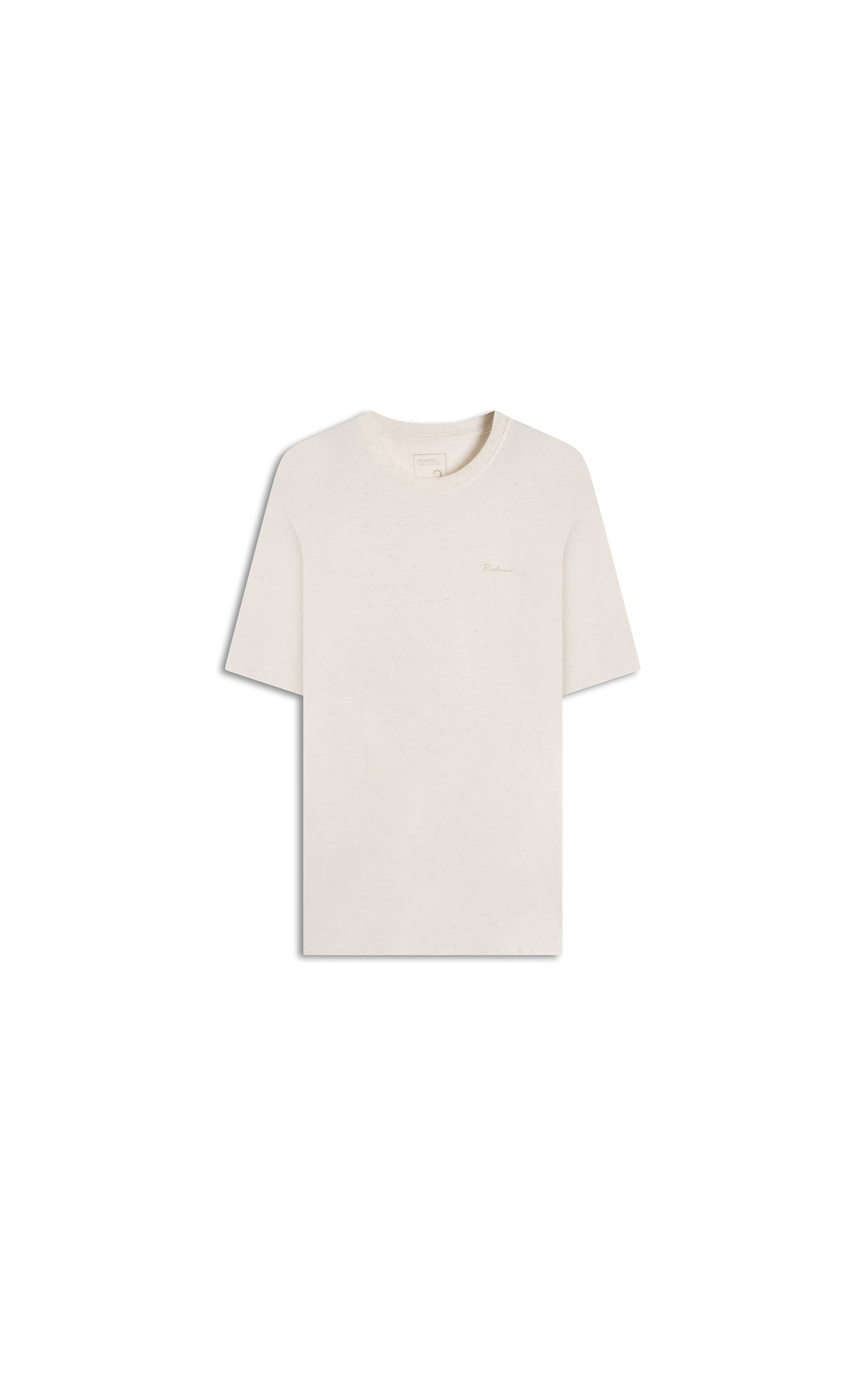 T-Shirt Linho  Piquet  Basic Mc Bf Natural