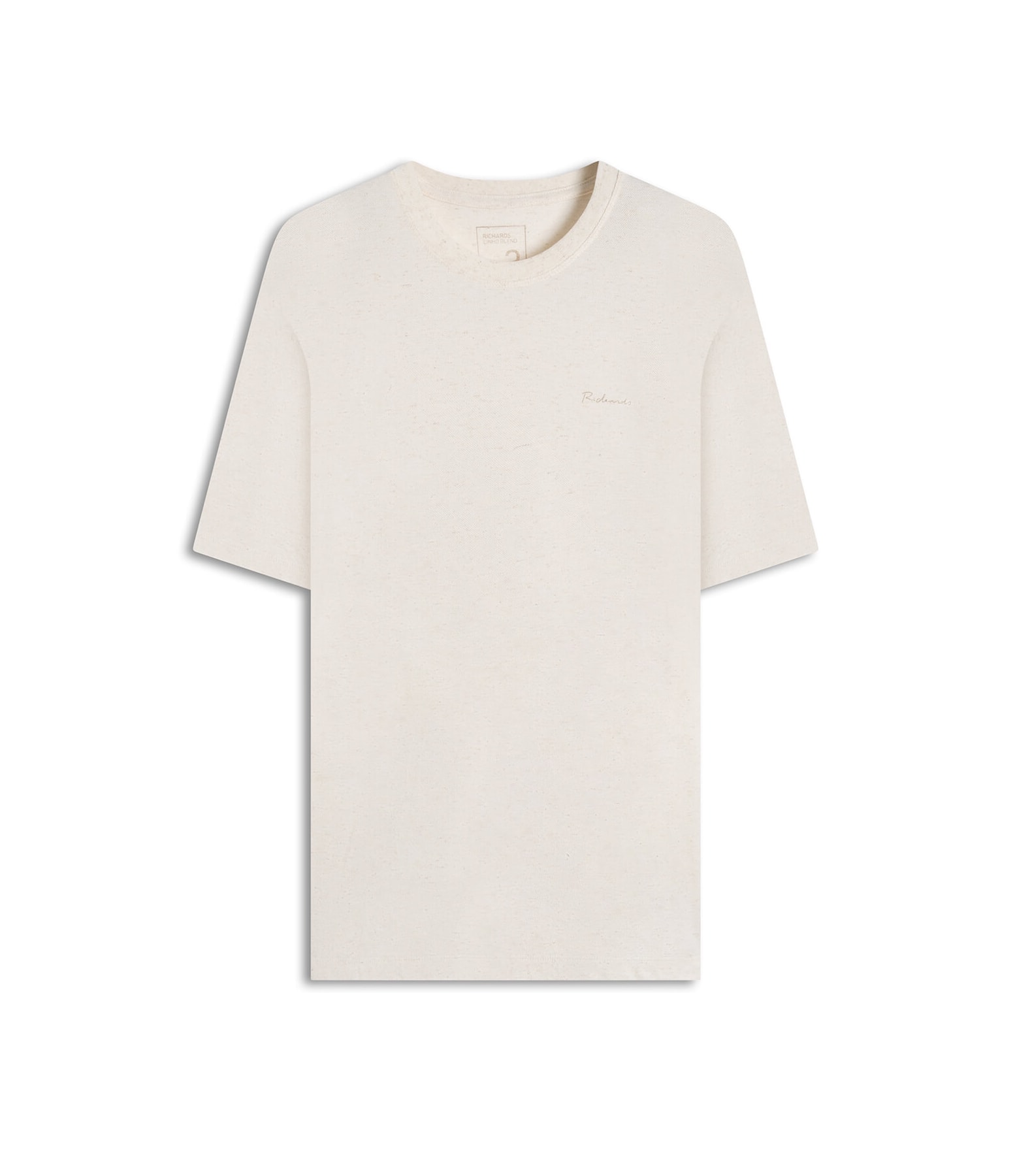 T-Shirt Linho  Piquet  Basic Mc Natural